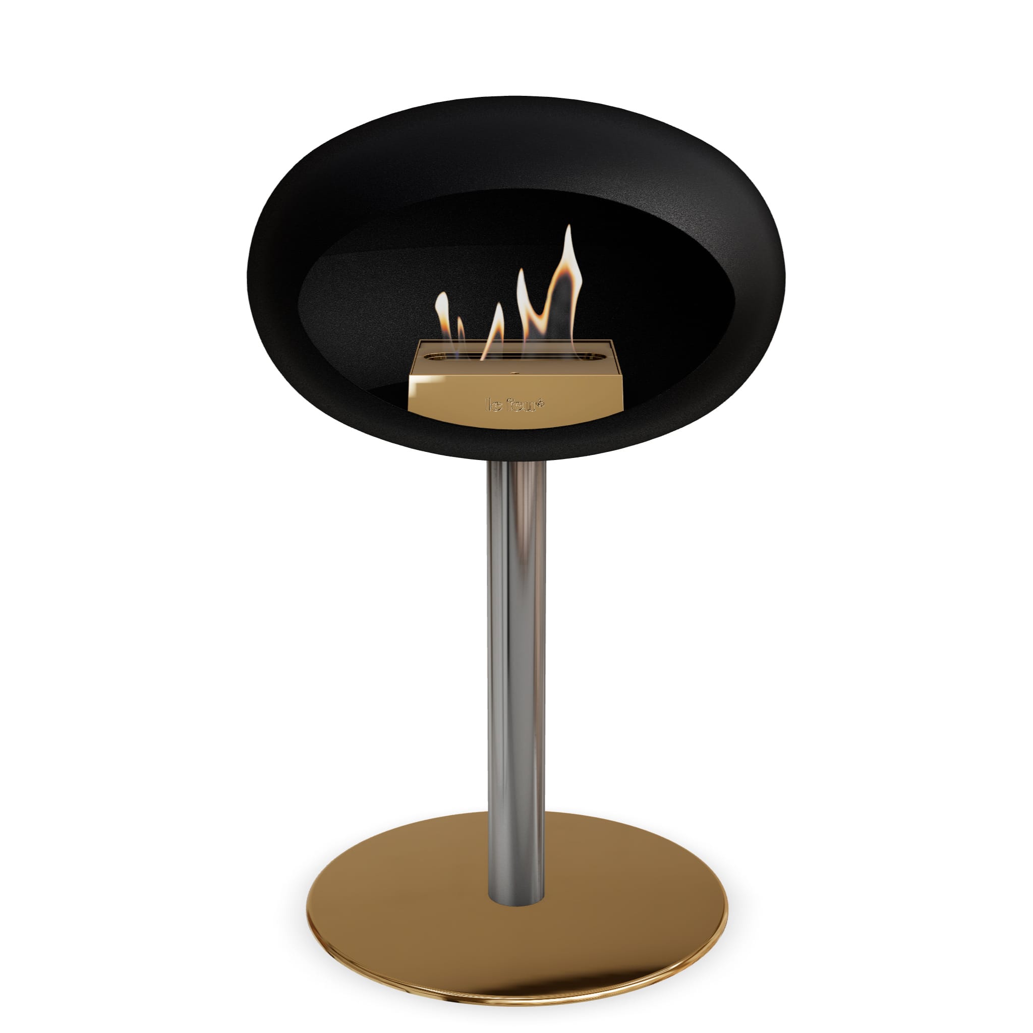 The Low Dome Steel Fire Pit <br>Black