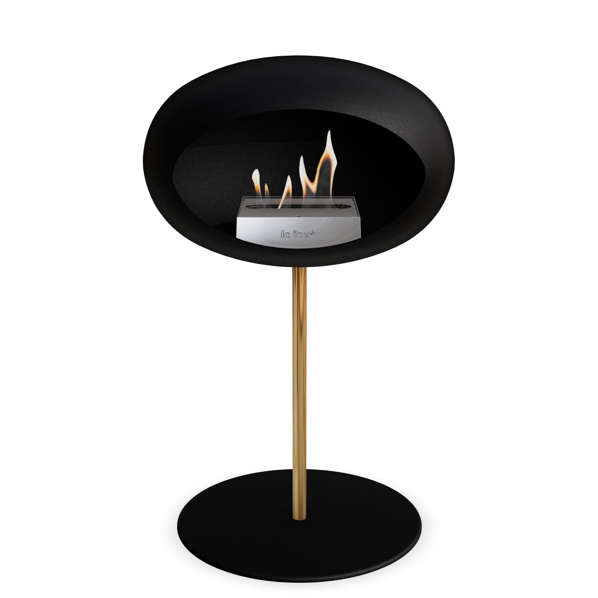 The Low Dome Steel Fire Pit <br>Black