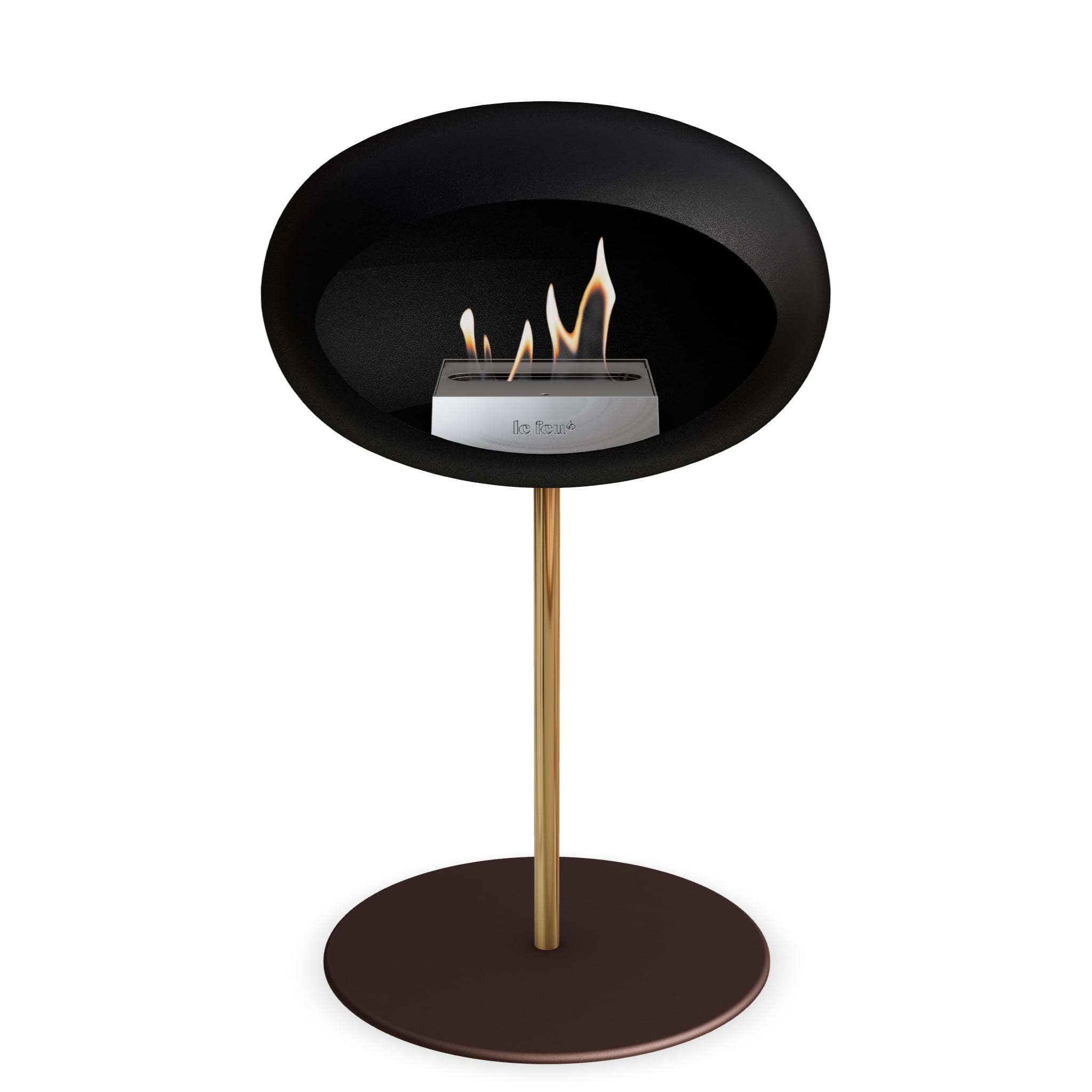 The Low Dome Steel Fire Pit <br>Black