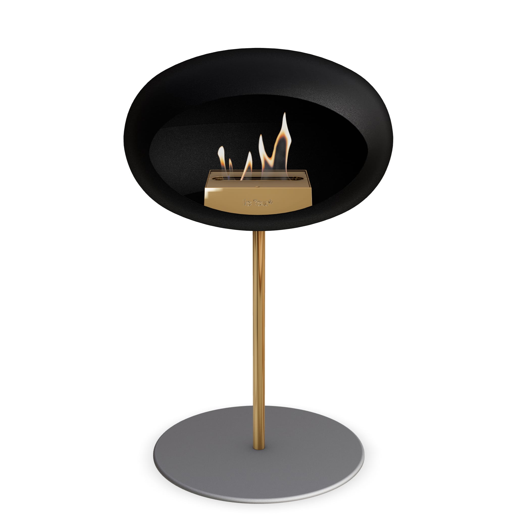 The Low Dome Steel Fire Pit <br>Black