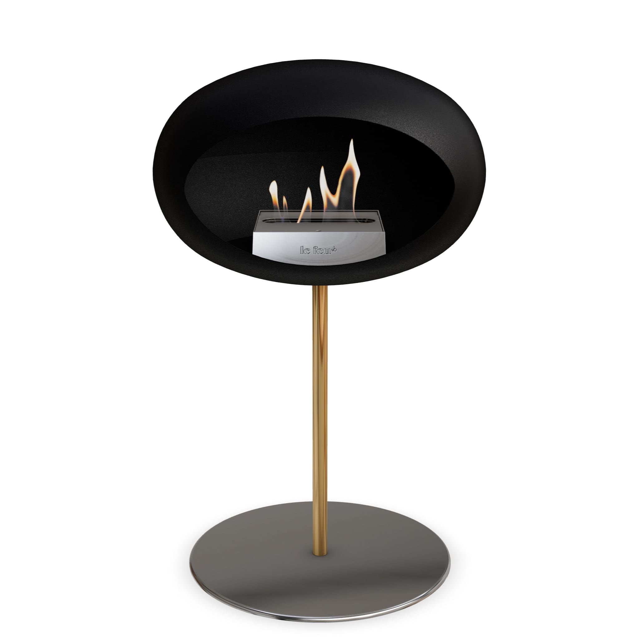 The Low Dome Steel Fire Pit <br>Black
