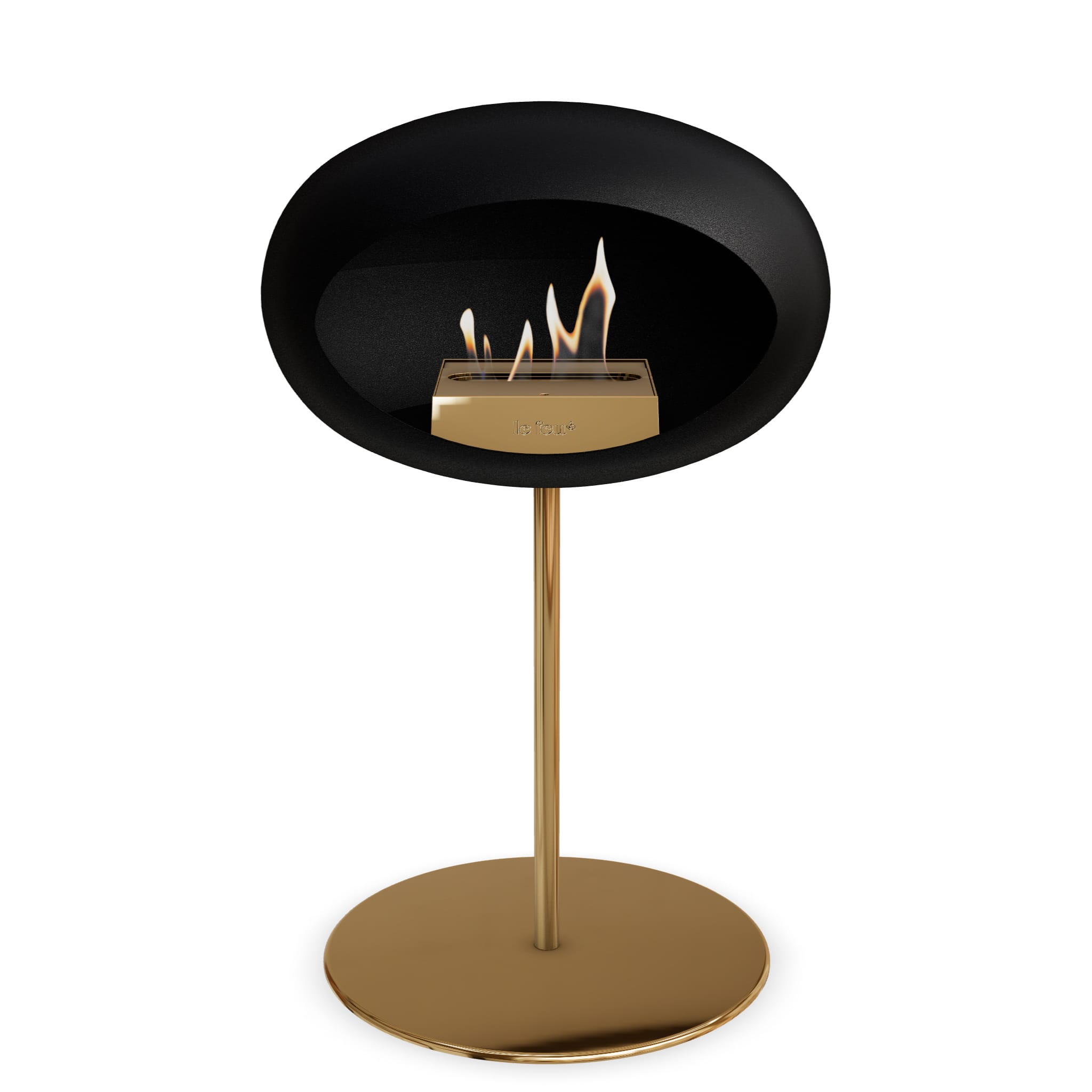 The Low Dome Steel Fire Pit <br>Black