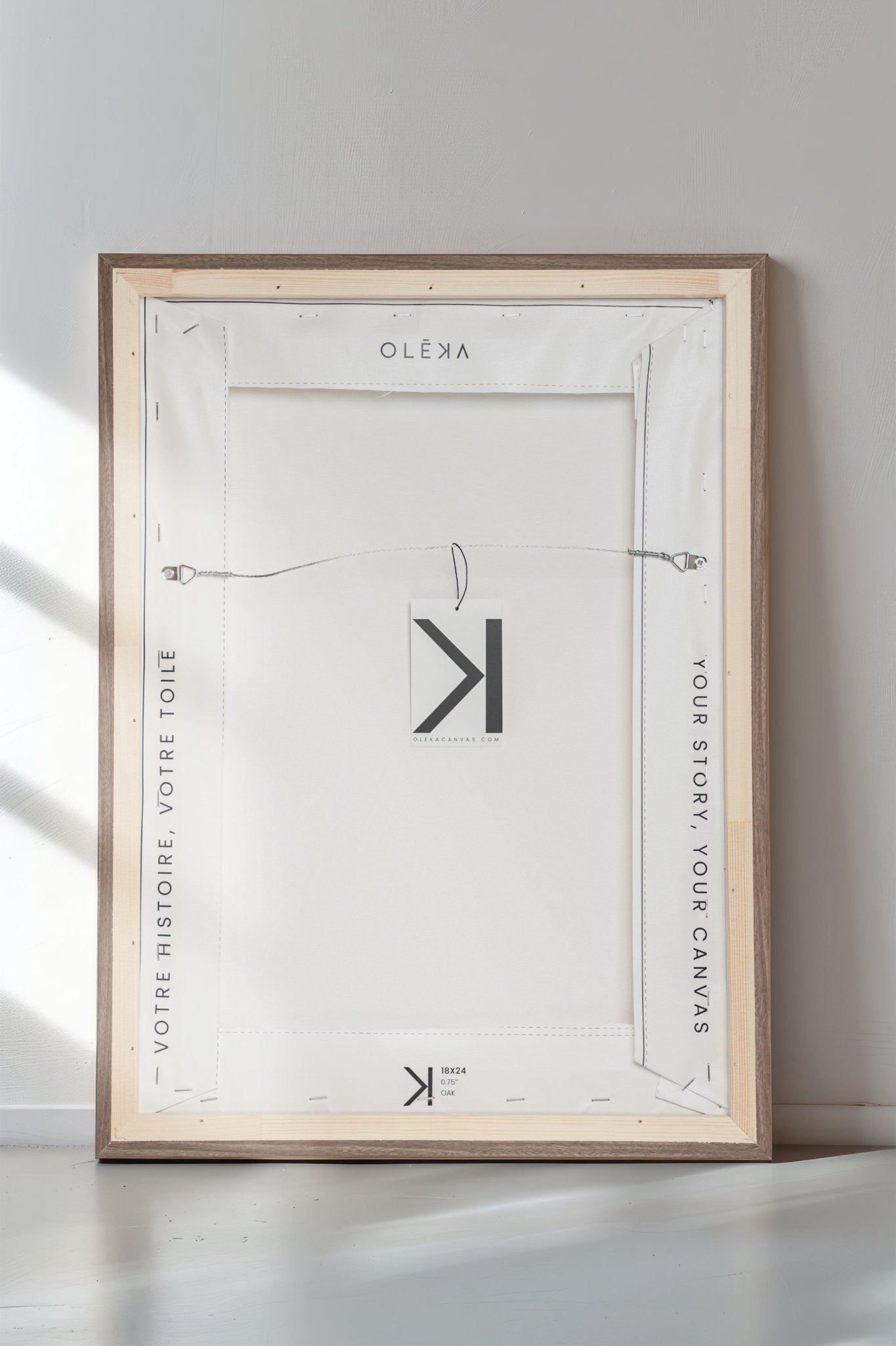 LINEAR CONTRAST DUO (2 Oeuvres sur toile étirée) - Les Trouvailles de JustineDuo & TrioOleka Canvas2 toiles 9x12Espresso