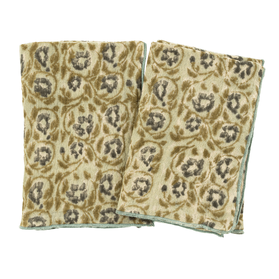 Linges à vaisselle Anika fait à la main | Ensemble de 2 | Coton biologique - Les Trouvailles de JustineIndaba Home