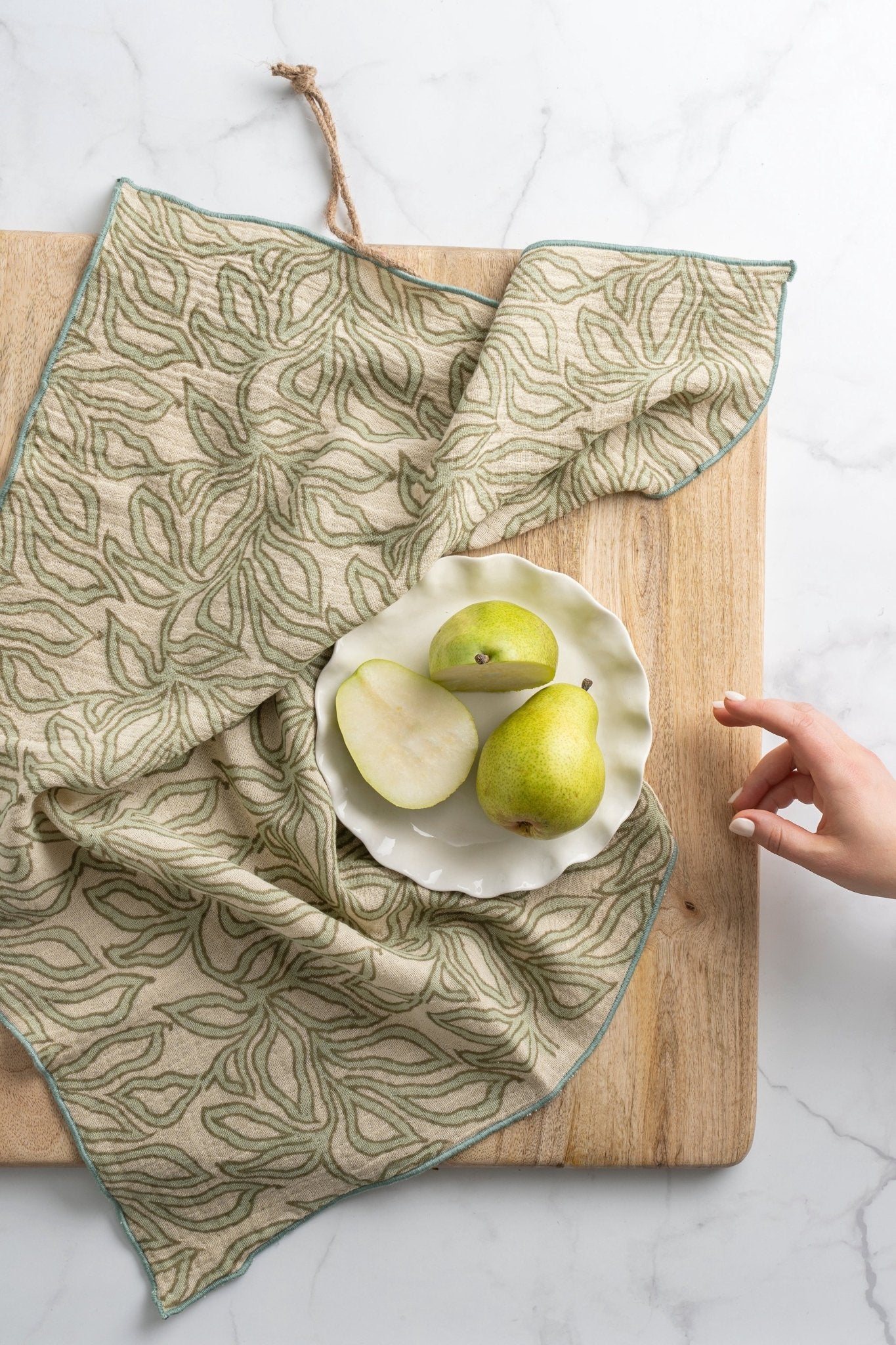 Linges à vaisselle Nori fait à la main | Ensemble de 2 | Coton biologique - Les Trouvailles de JustineIndaba Home