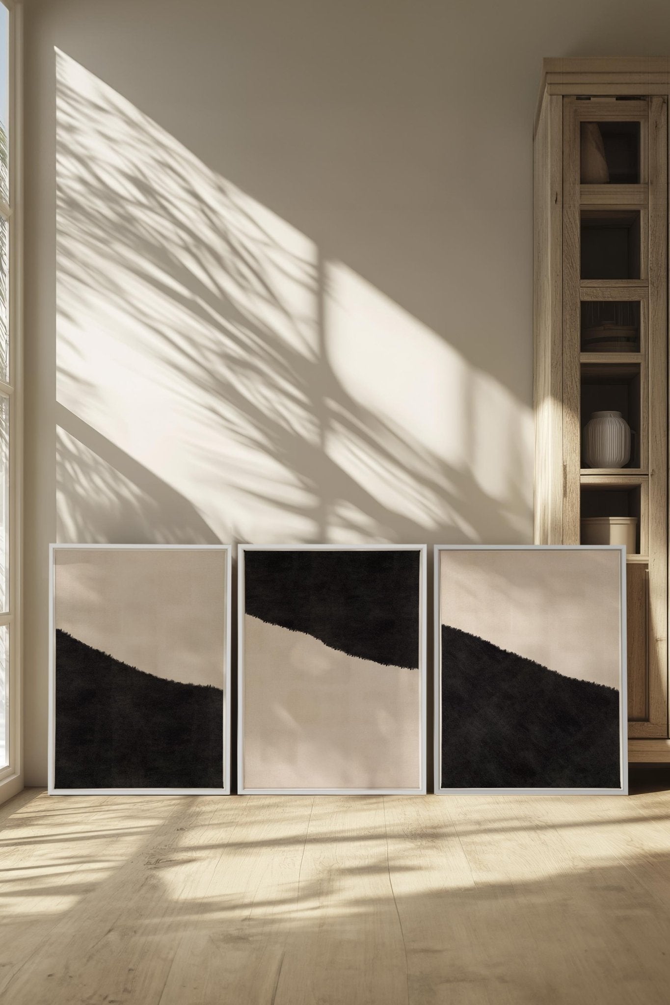 LUXE TRIO (3 Oeuvres sur toile étirée) - Les Trouvailles de JustineDuo & TrioOleka Canvas3 toiles 9x12Blanc