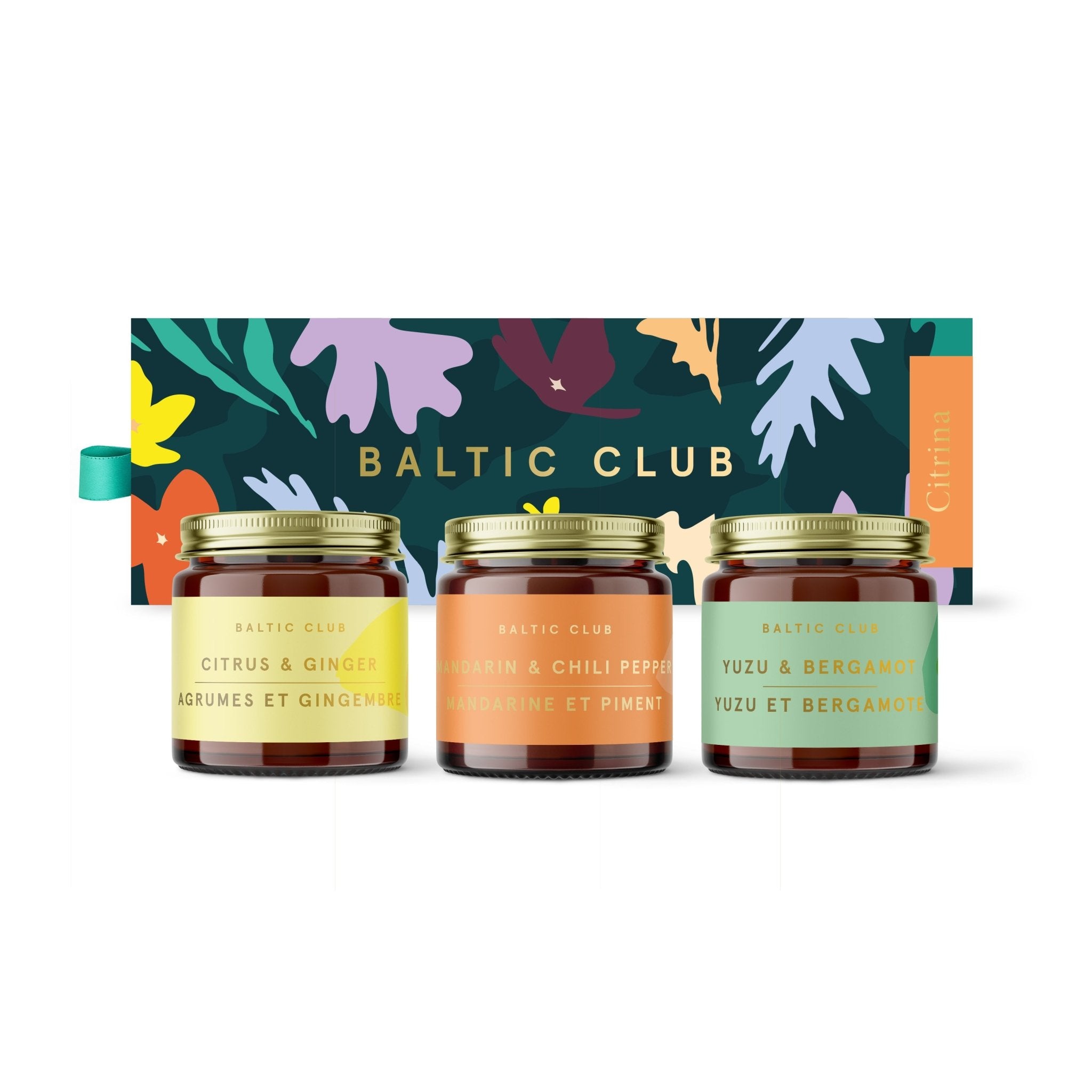 Coffret de 3 mini bougies | Citrina | Agrumes & épices | Cadeau