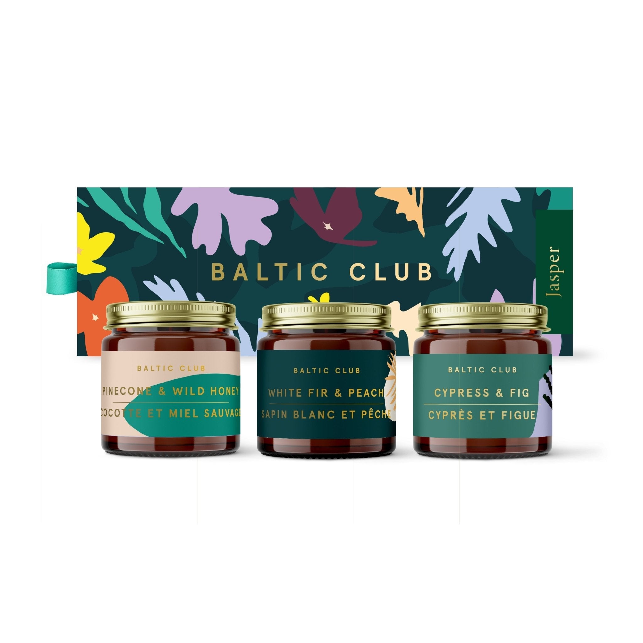 Mini trio de bougies Jasper Baltic Club