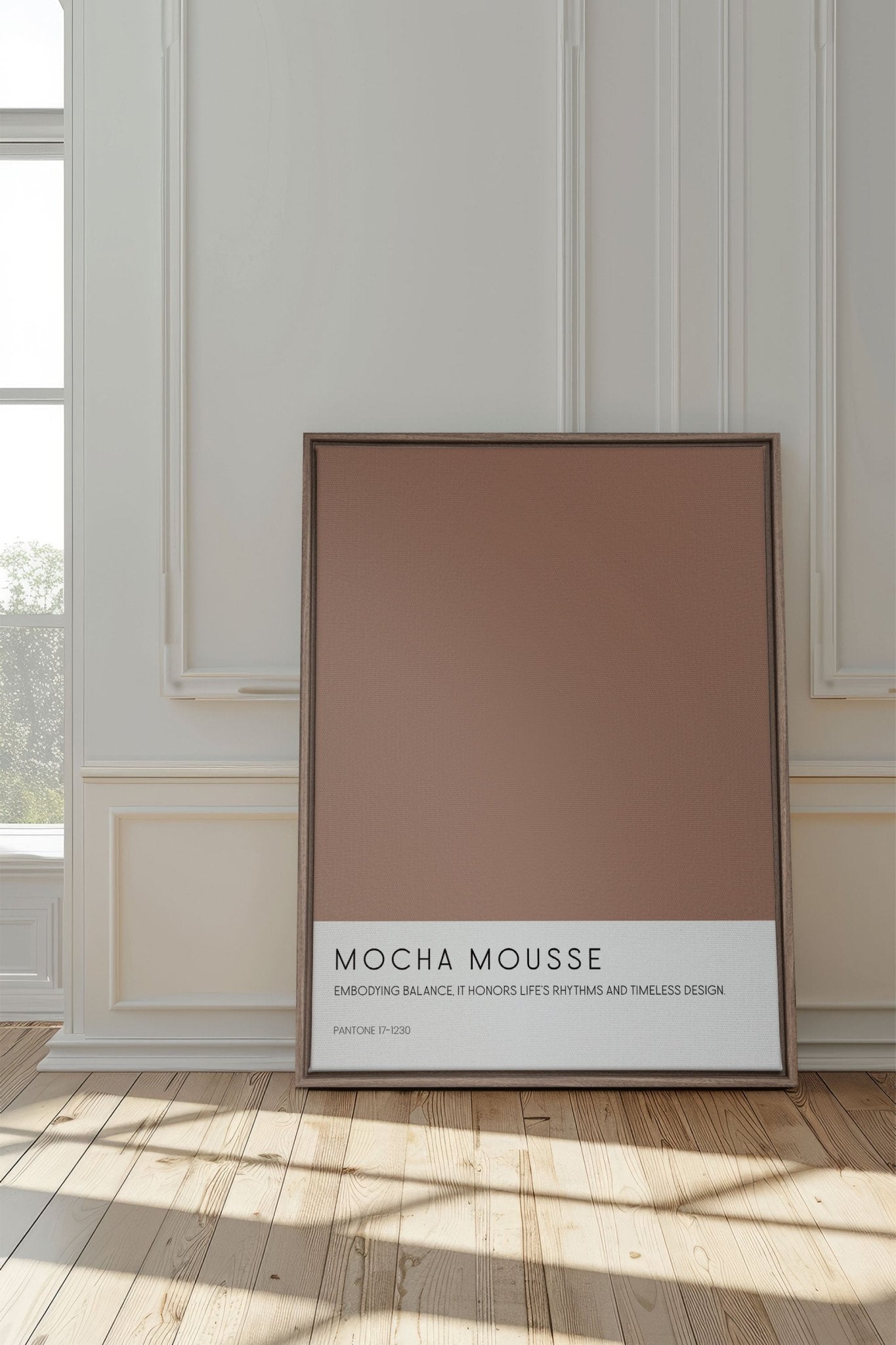 MOCHA MOUSSE, Oeuvre sur toile étirée - Les Trouvailles de JustinecanvasOleka Canvas12x16Bois Oak