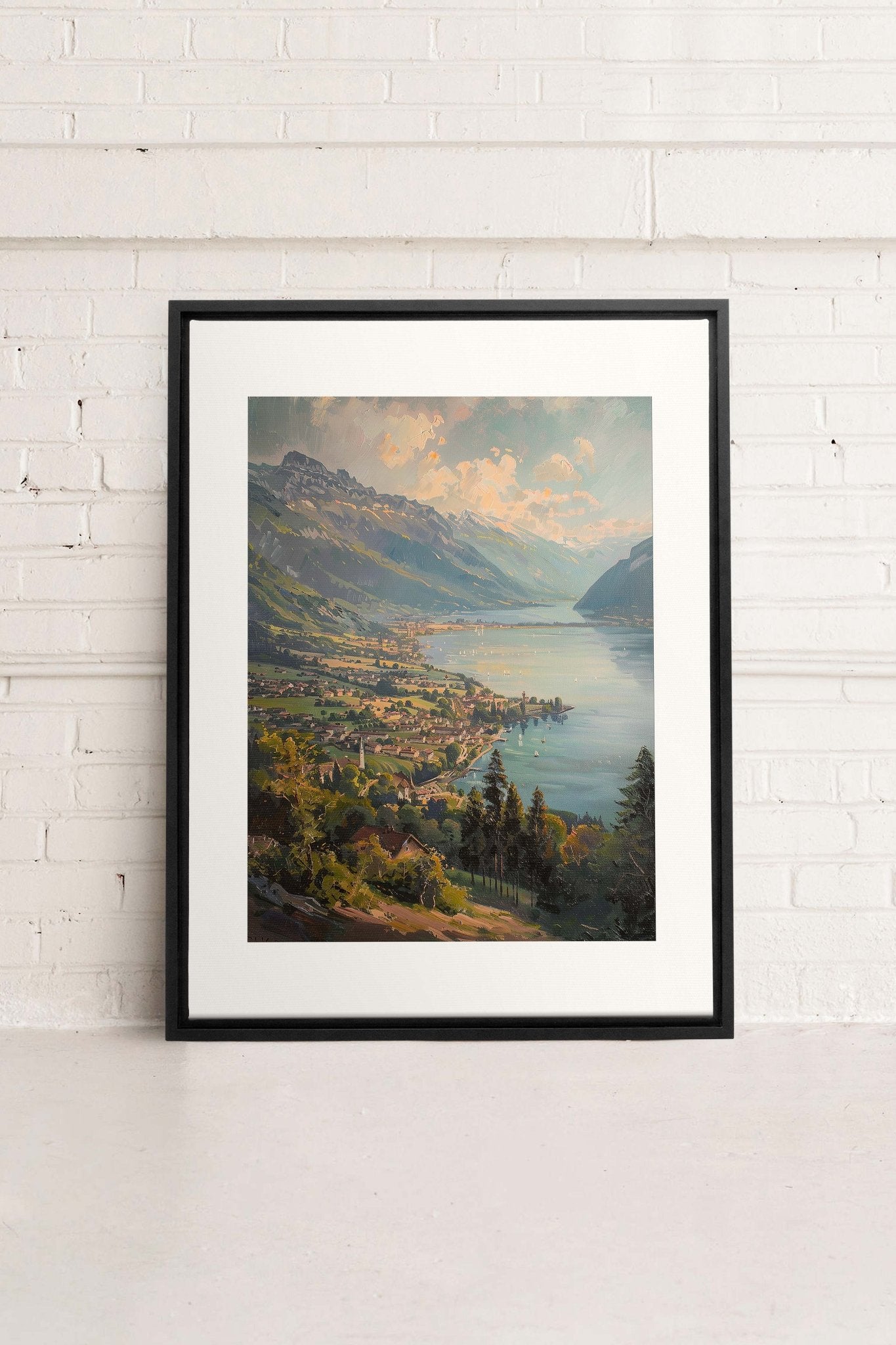 MOUNTAIN RETREAT, Oeuvre sur toile étirée - Les Trouvailles de JustinecanvasOleka Canvas9x12Noir