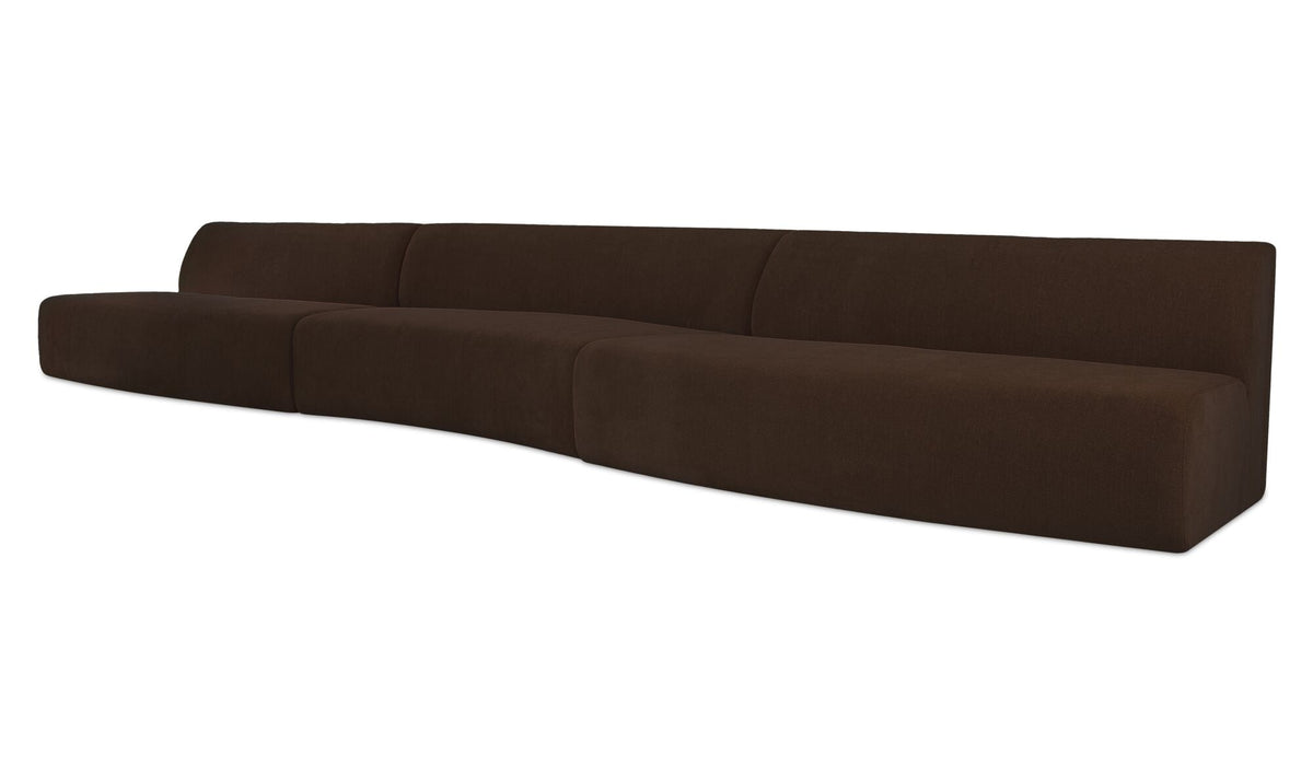 Sectionnel modulaire Naomi | Formes courbes | 2 configurations | 2 couleurs