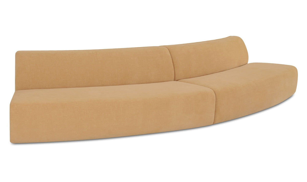 Sectionnel modulaire Naomi | Formes courbes | 2 configurations | 2 couleurs