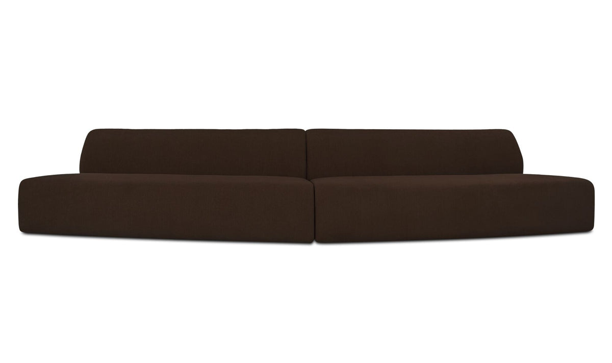 Sectionnel modulaire Naomi | Formes courbes | 2 configurations | 2 couleurs