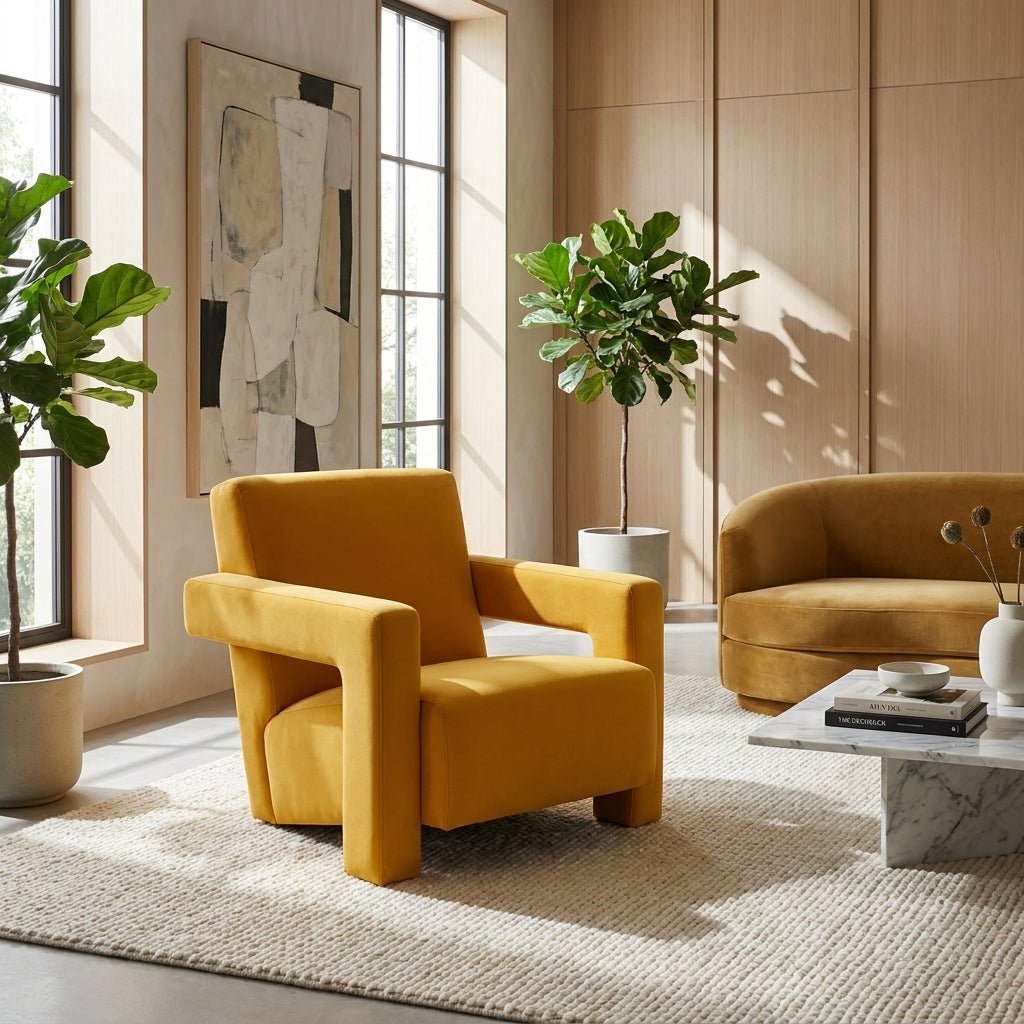 Fauteuil Naples | Bois massif | Tissu respirant | Fait à la commande