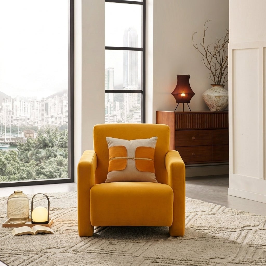 Fauteuil Naples | Bois massif | Tissu respirant | Fait à la commande