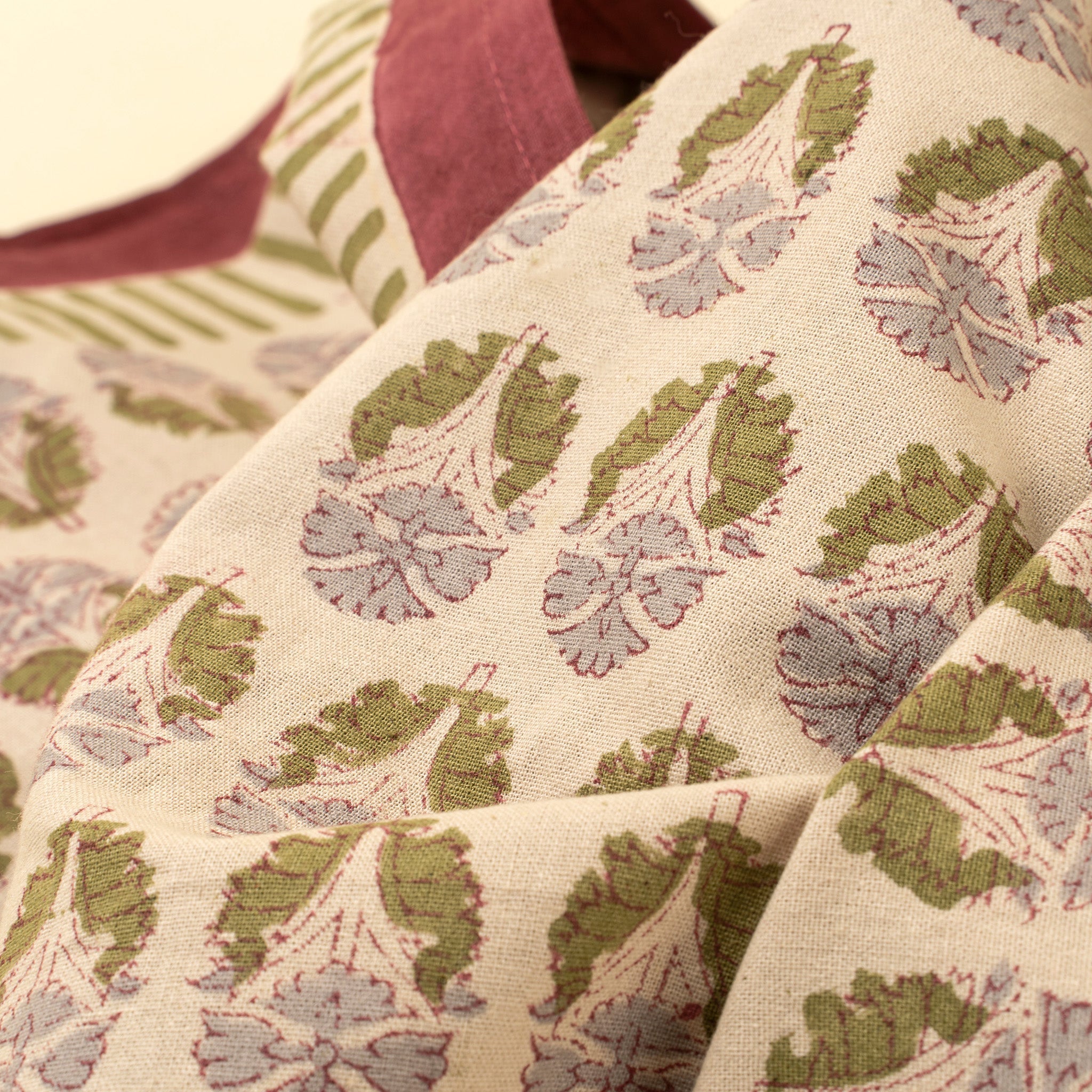 Nappe Nandini imprimée au bloc | Fait à la main | Coton biologique | Indaba - Les Trouvailles de JustineIndaba Home