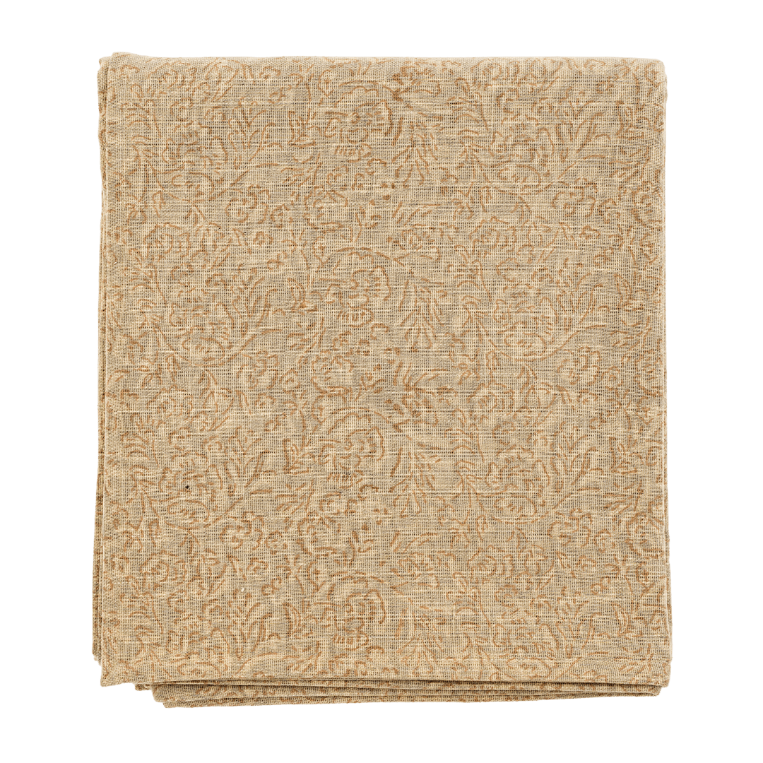 Nappe Saanvi à motifs bloc | Fait à la main | Coton biologique - Les Trouvailles de JustineIndaba Home