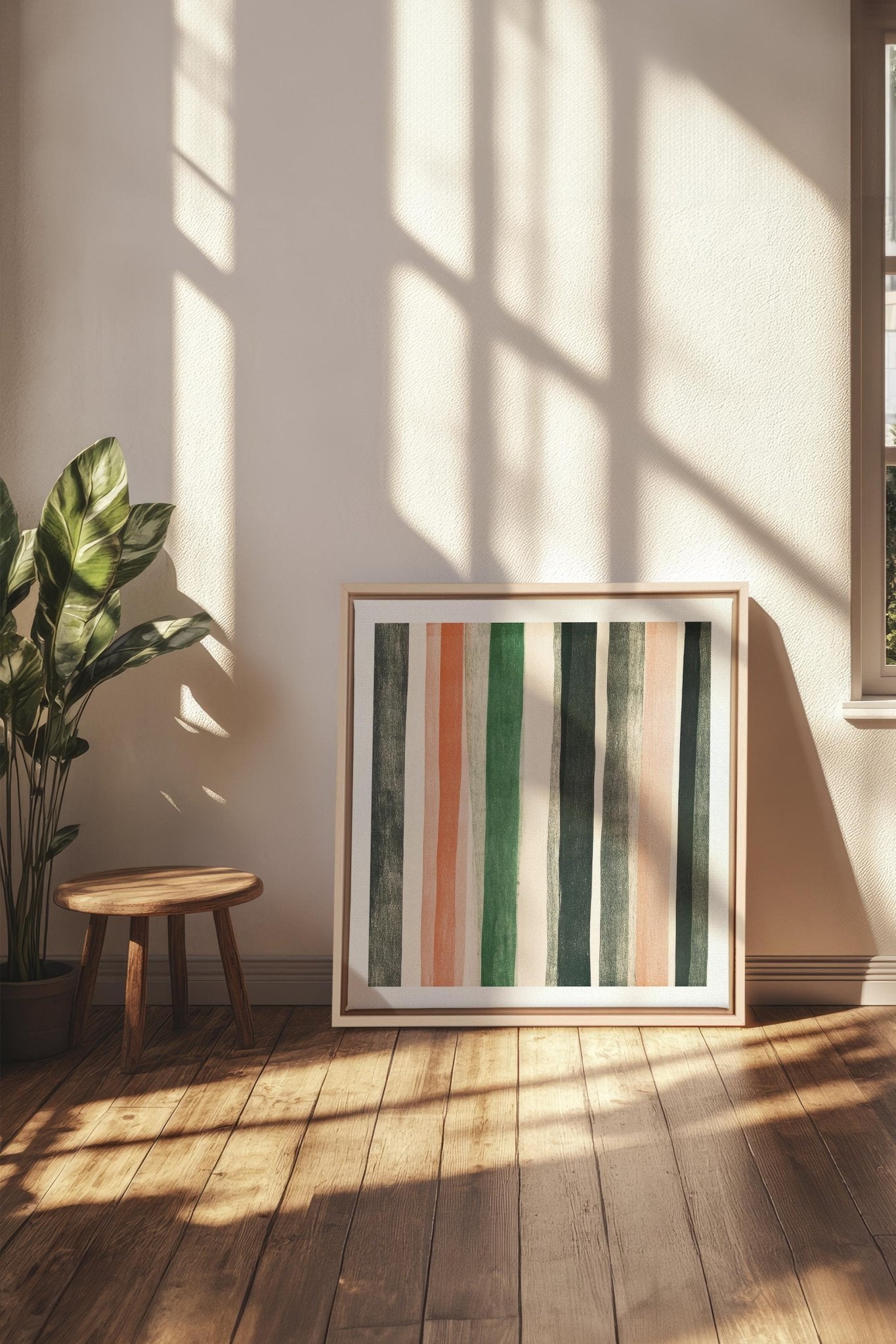 NATURAL LINES, Oeuvre sur toile étirée - Les Trouvailles de JustinecanvasOleka Canvas18x18Bois naturel