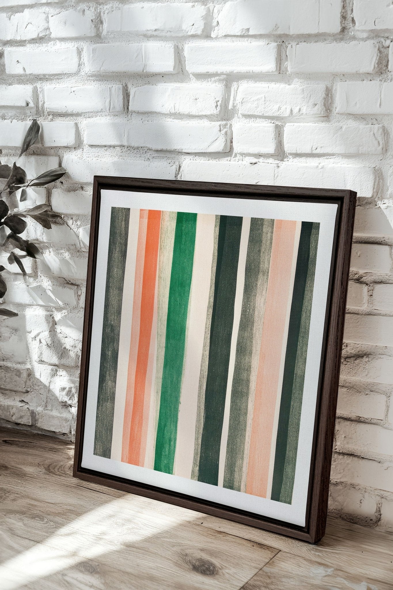 NATURAL LINES, Oeuvre sur toile étirée - Les Trouvailles de JustinecanvasOleka Canvas18x18Espresso