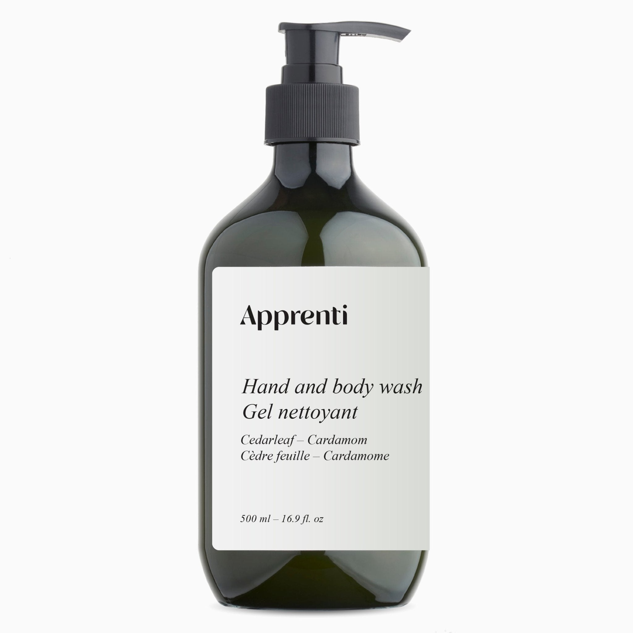 Nettoyant mains et corps Feuille de cèdre & cardamome | Apprenti - Les Trouvailles de JustineBody WashApprenti500 ml
