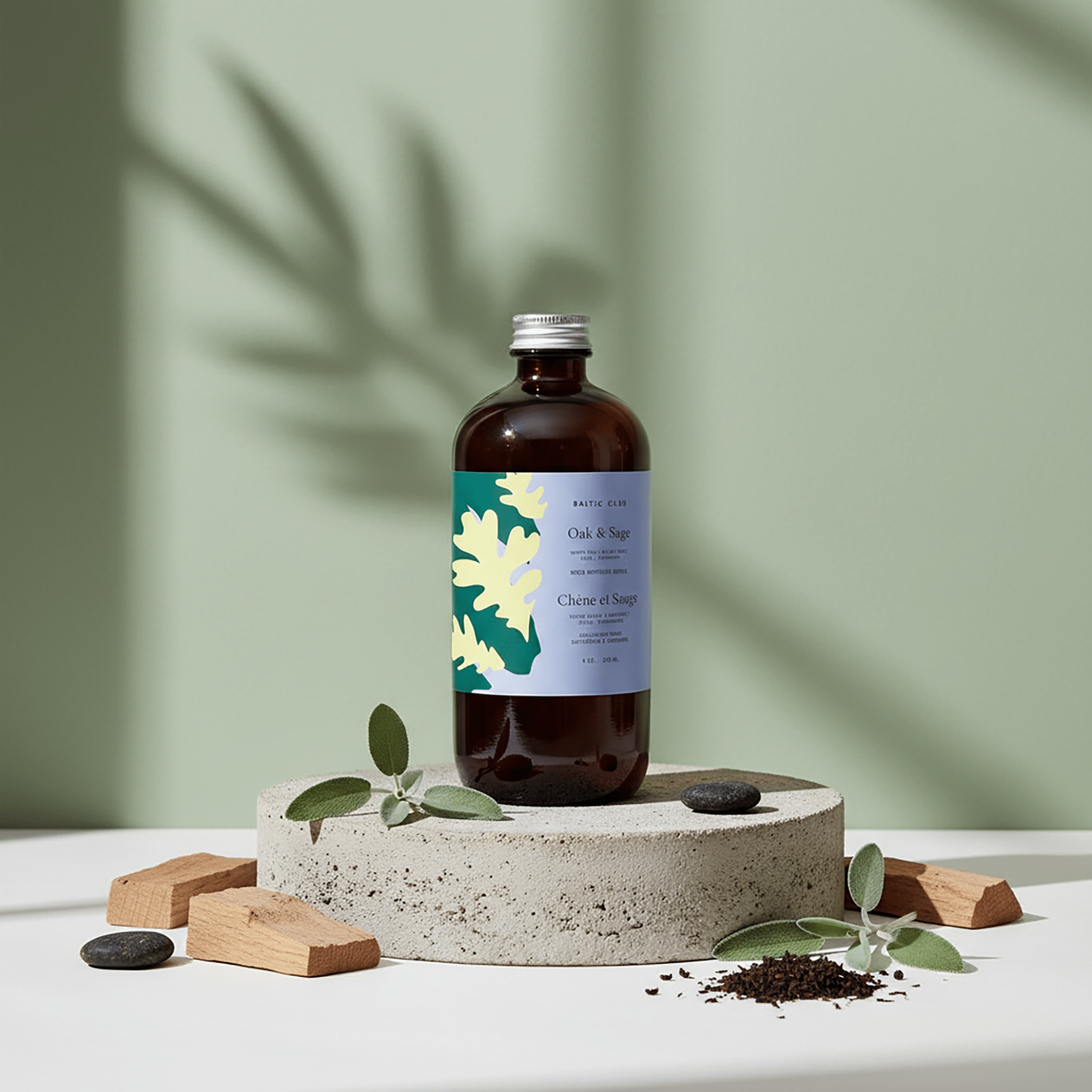 Oak & Sage Diffuser Refill | Handmade | 236 ml