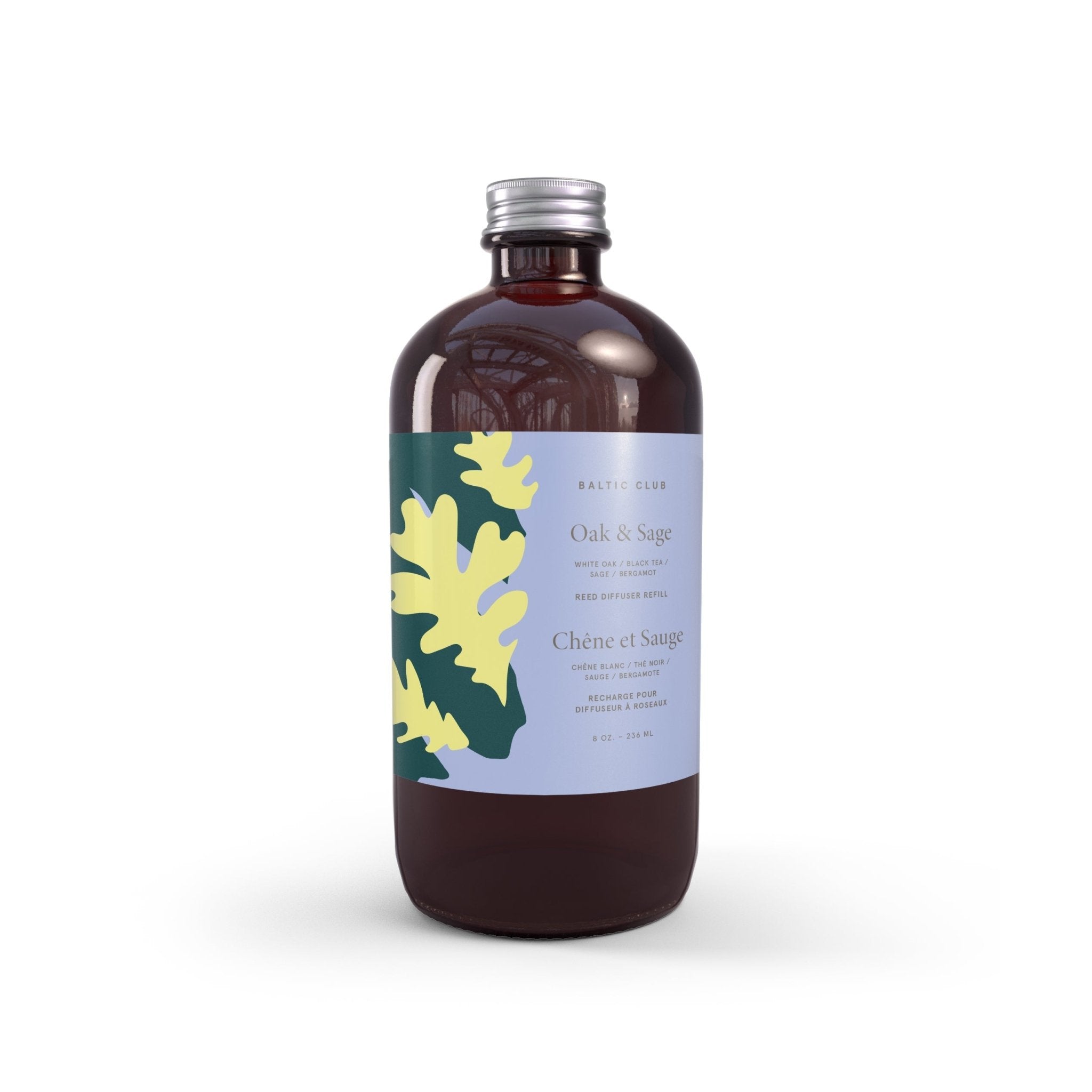Oak & Sage Diffuser Refill | Handmade | 236 ml