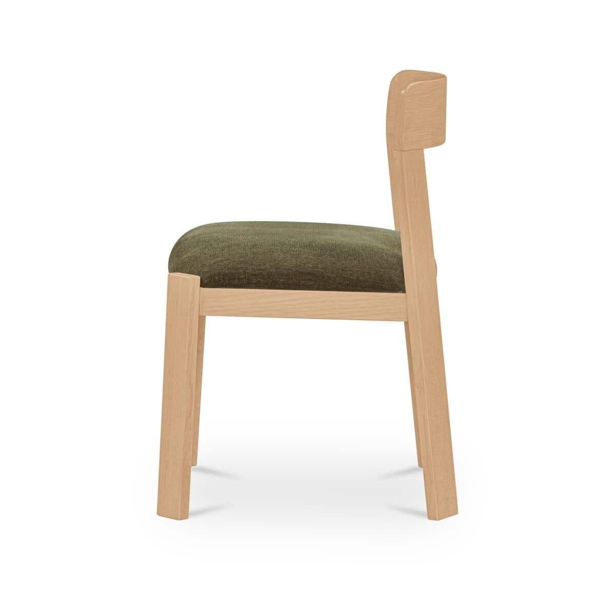 Ensemble de 2 chaises de salle à manger Olsen | Chêne massif | 2 couleurs
