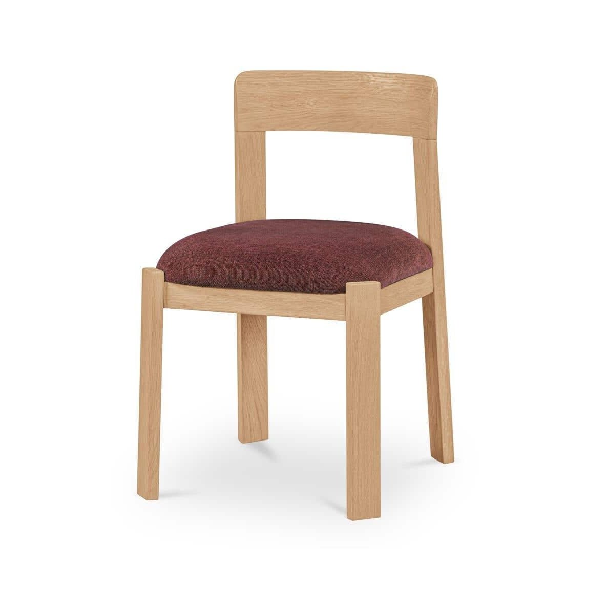 Ensemble de 2 chaises de salle à manger Olsen | Chêne massif | 2 couleurs