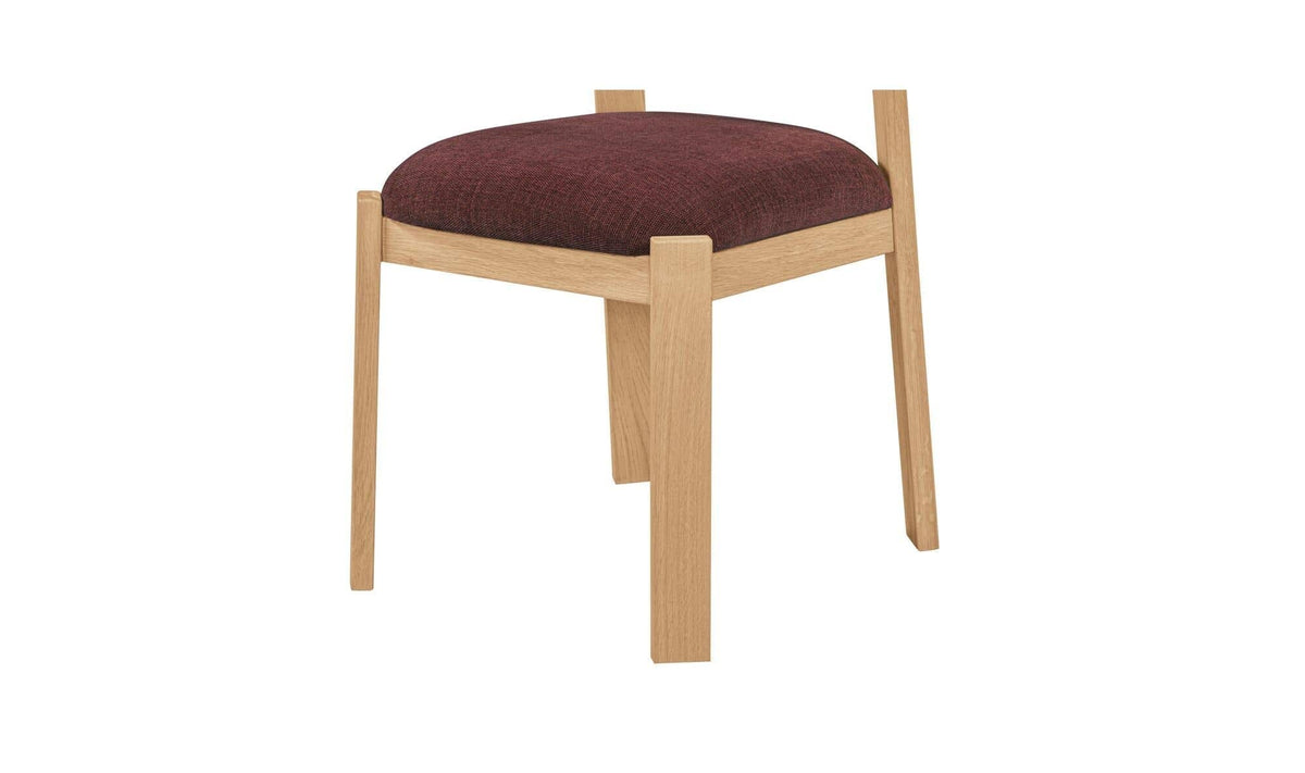 Ensemble de 2 chaises de salle à manger Olsen | Chêne massif | 2 couleurs