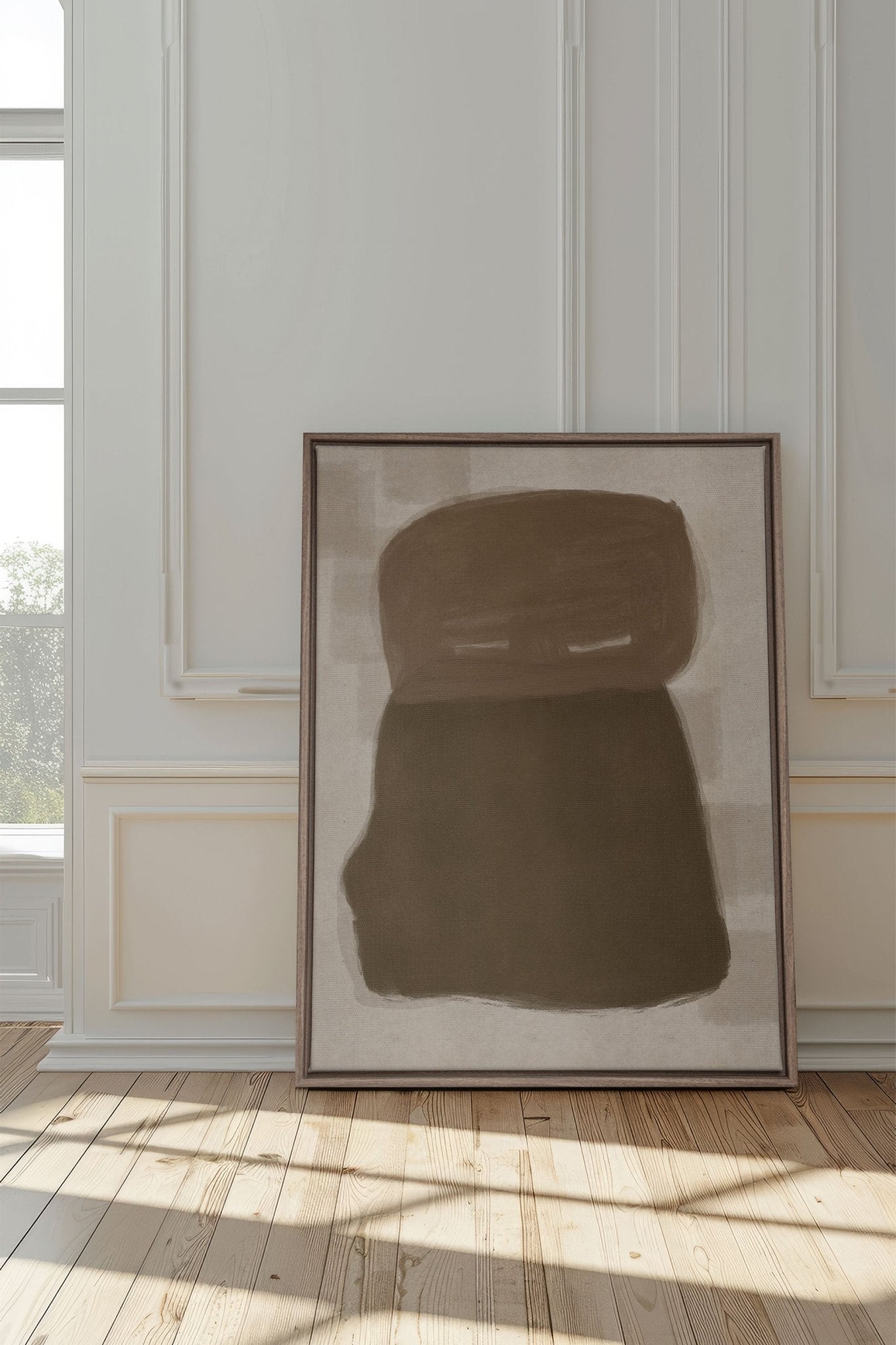 OMBRES D'ARGILE, Oeuvre sur toile étirée - Les Trouvailles de JustinecanvasOleka Canvas12x16Bois Oak