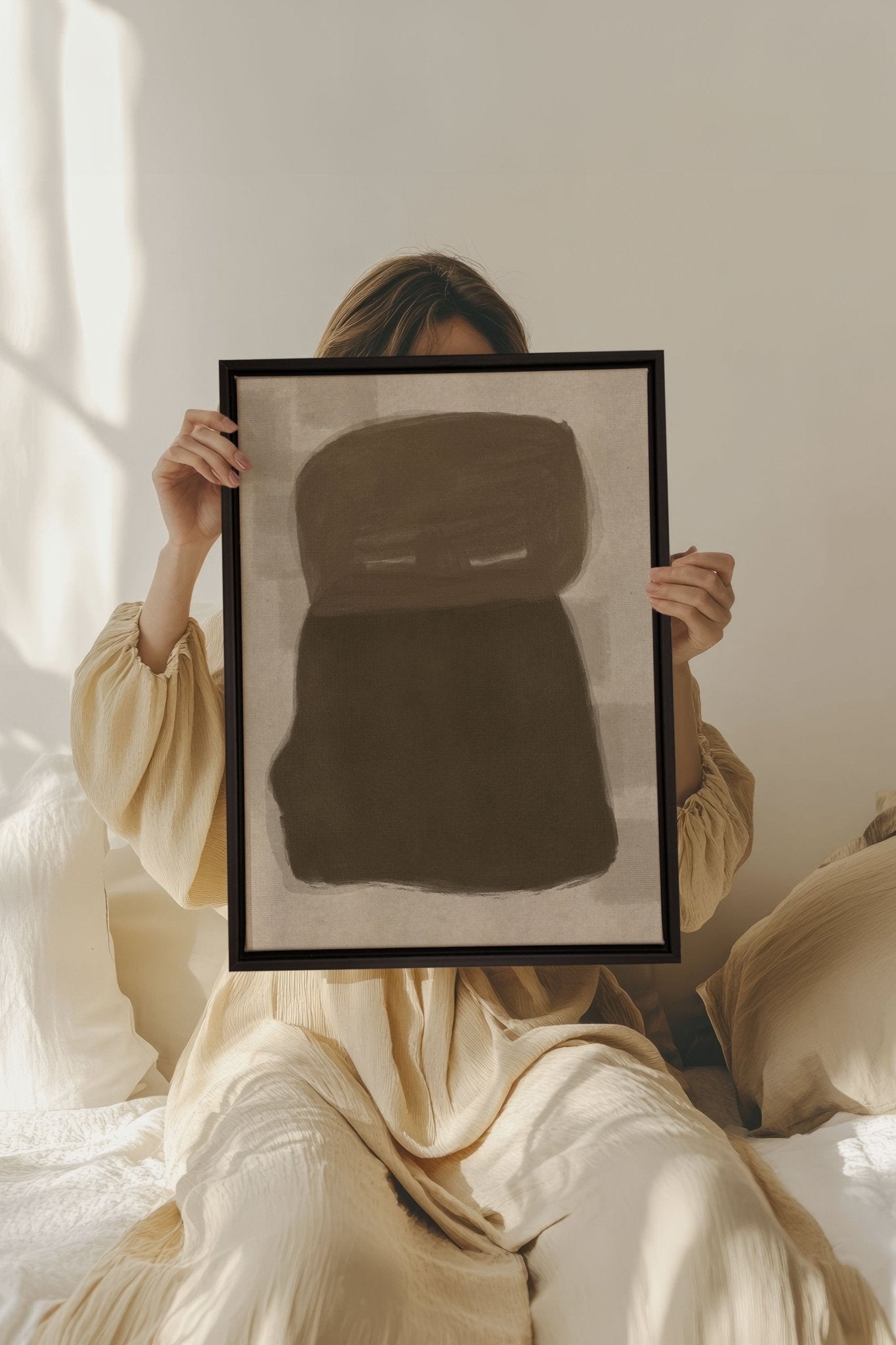 OMBRES D'ARGILE, Oeuvre sur toile étirée - Les Trouvailles de JustinecanvasOleka Canvas12x16Noir