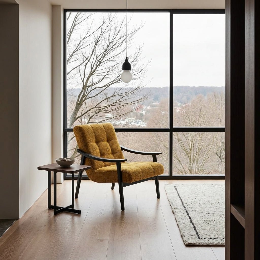 Fauteuil Opava | Bois massif | Fait à la main | Style mid-century