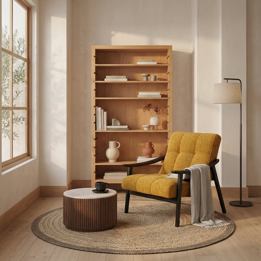 Fauteuil Opava | Bois massif | Fait à la main | Style mid-century
