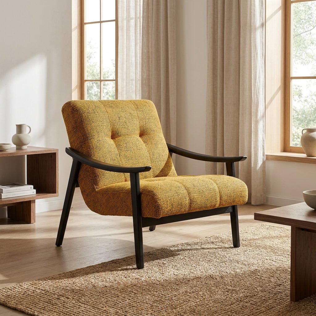 Fauteuil Opava | Bois massif | Fait à la main | Style mid-century