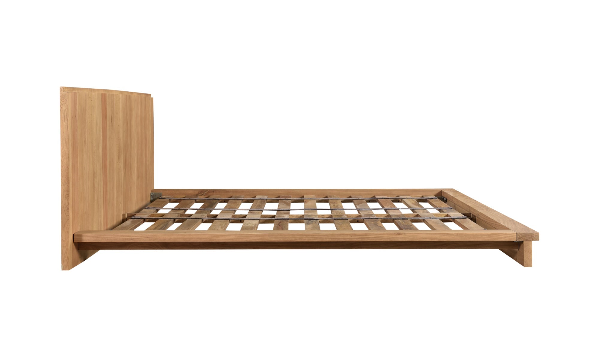 Lit Parana en bois massif avec tables de nuit | Chêne naturel | Design épuré