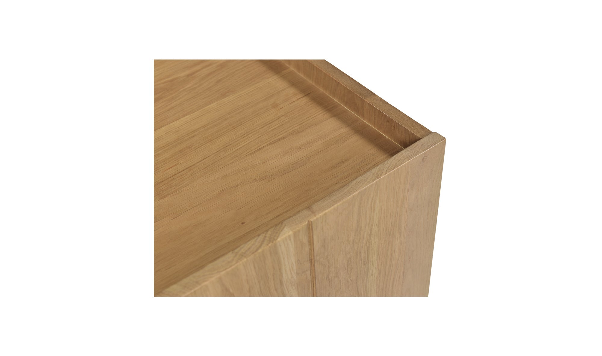 Lit Parana en bois massif avec tables de nuit | Chêne naturel | Design épuré