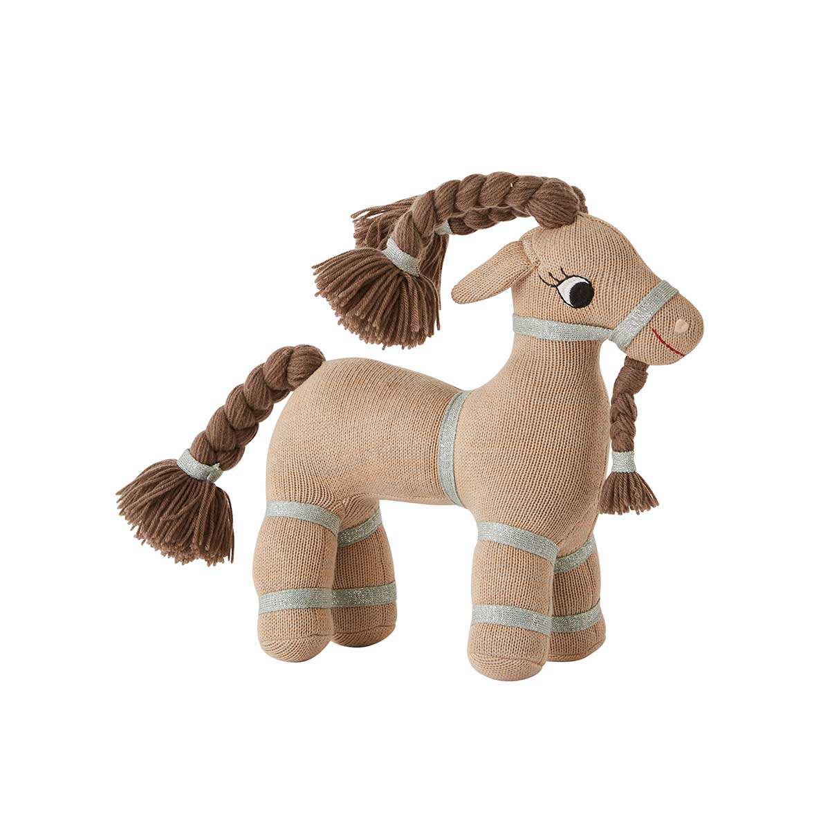 Peluche Billy la chèvre couleur kaki clair en coton par OYOY MINI