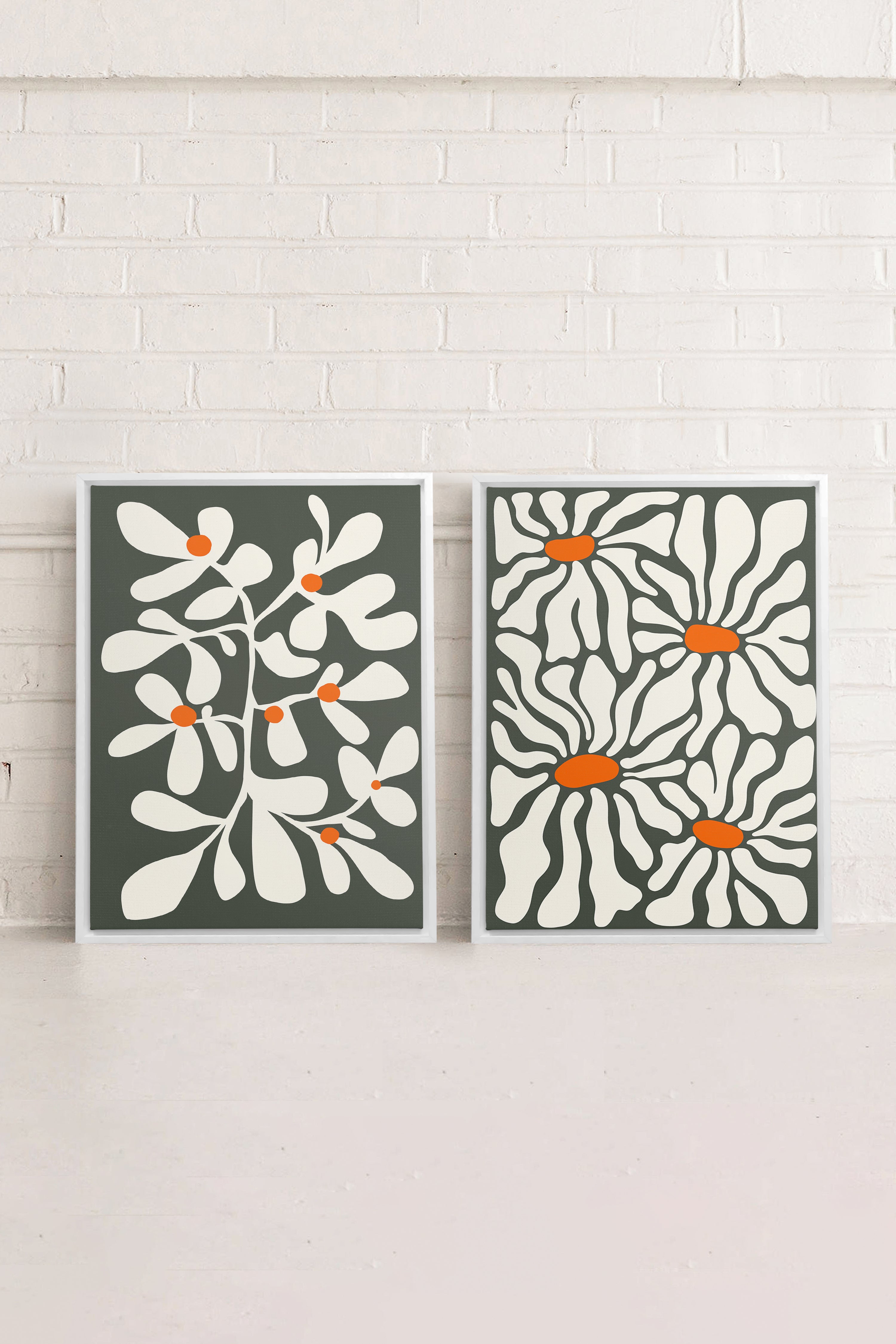 PÉTALES EN FUSION (2 Oeuvres sur toile étirée)