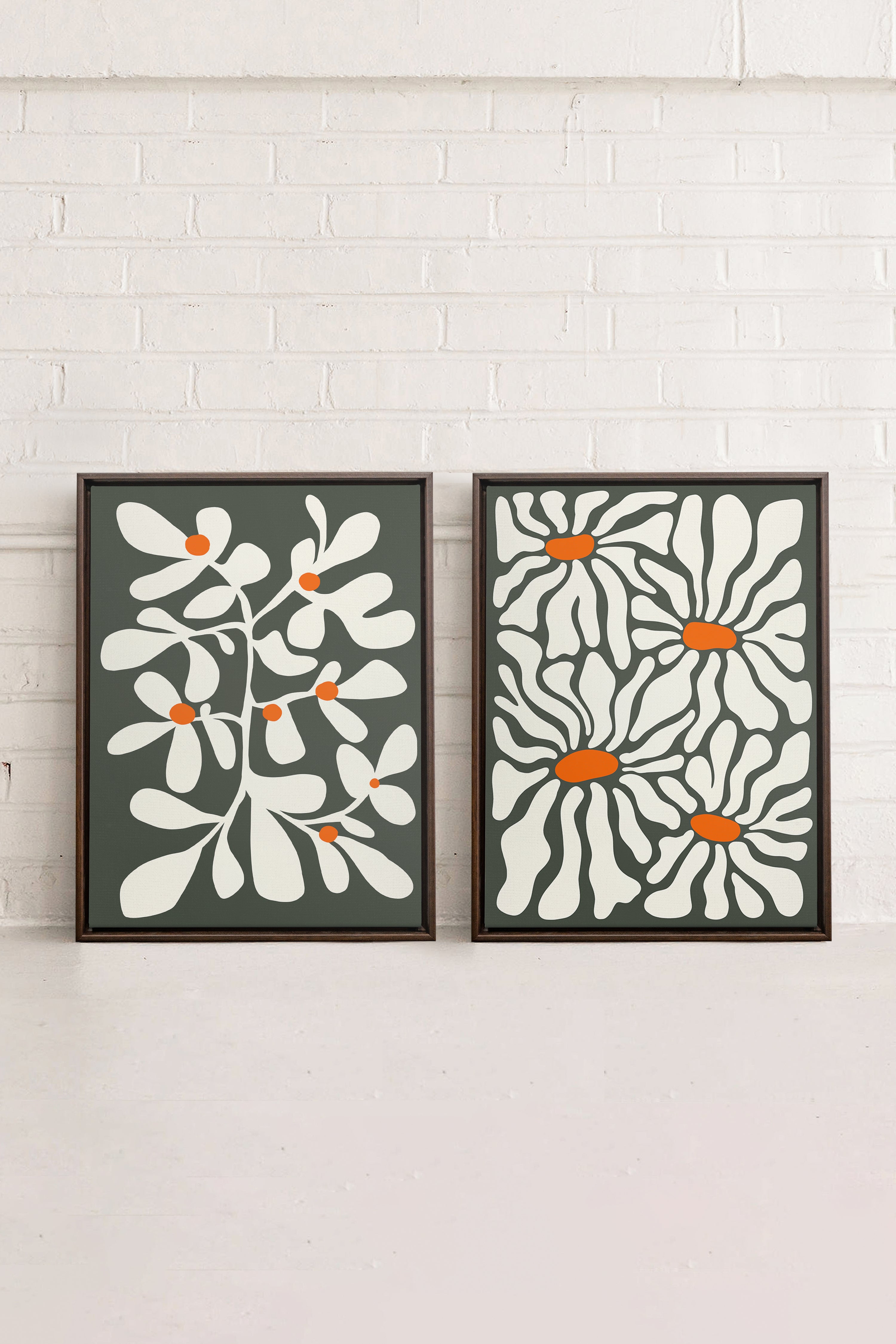 PÉTALES EN FUSION (2 Oeuvres sur toile étirée)