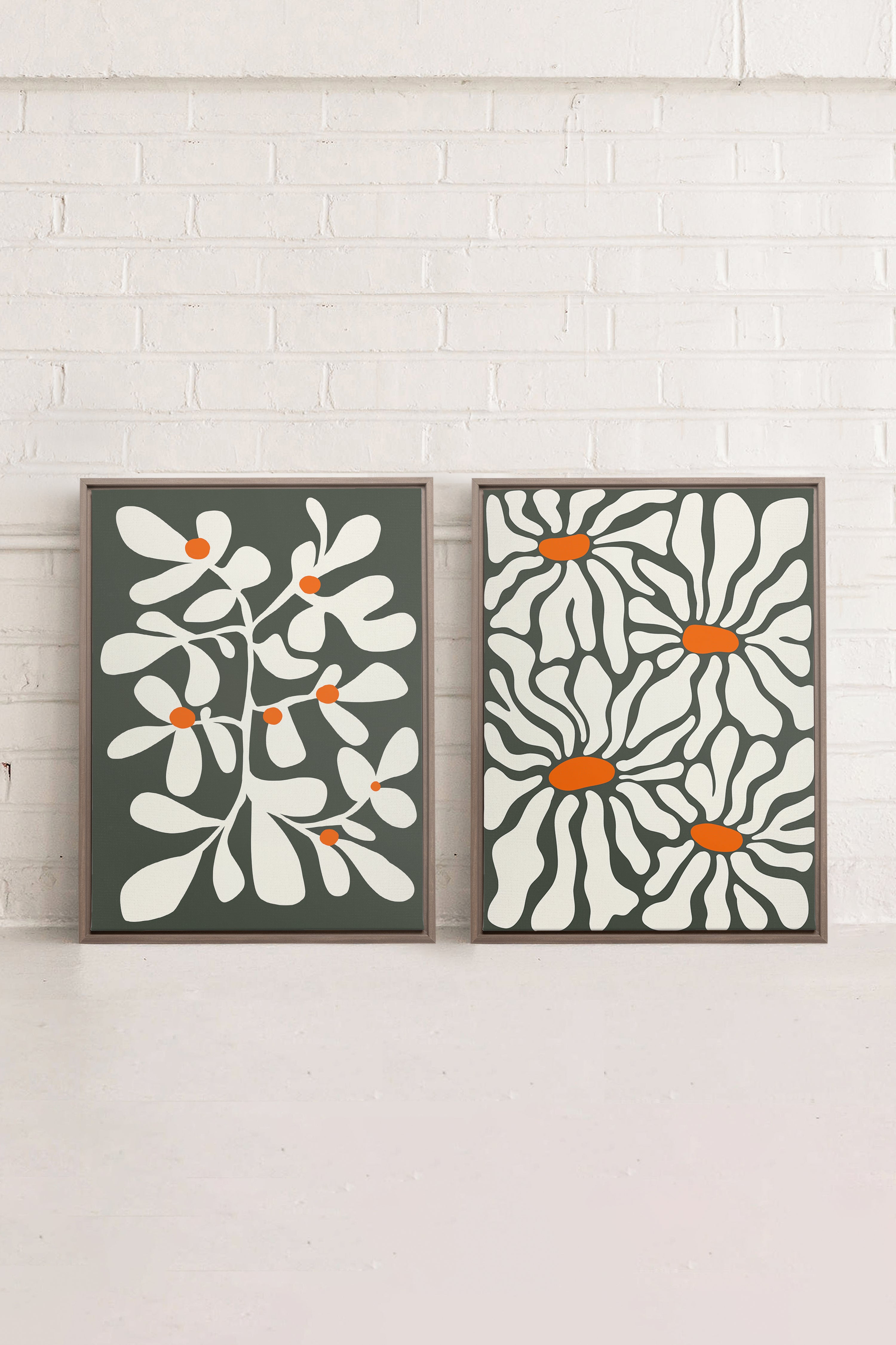 PÉTALES EN FUSION (2 Oeuvres sur toile étirée)