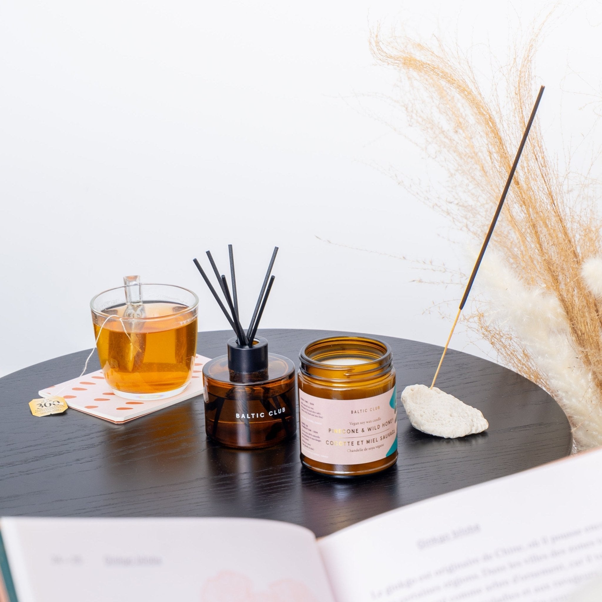 Bougie au soja Pin & Miel Sauvage