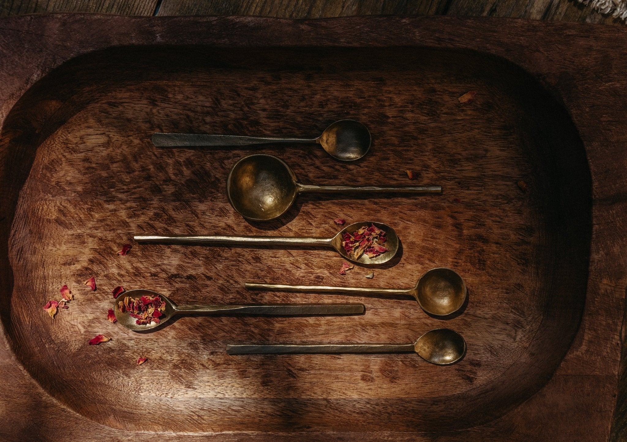 Plateau Canyon en Bois | Fait à la main | Bois de Manguier Teint - Les Trouvailles de JustineIndaba Home