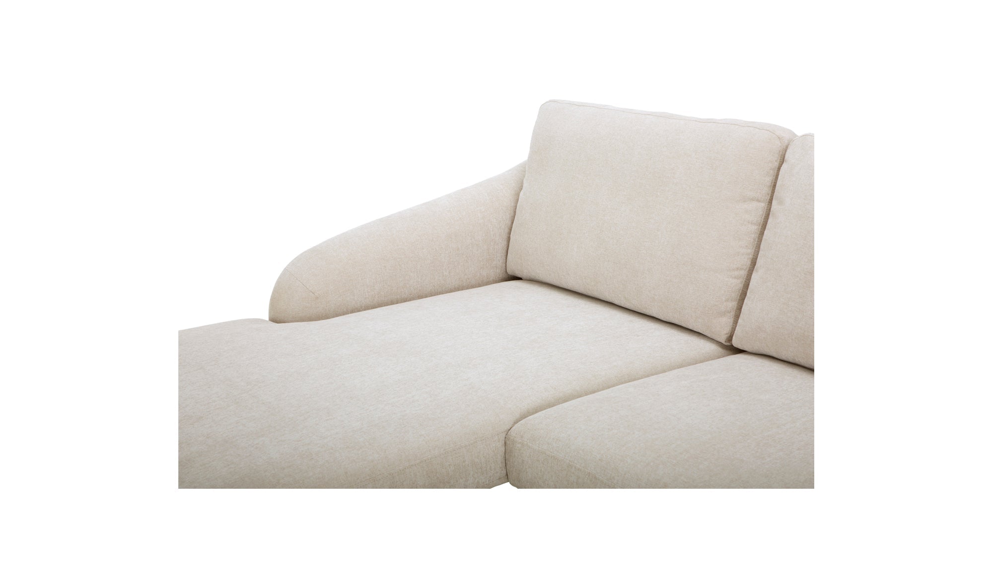 Canapé sectionnel Qarchak | Chaise longue réversible | Tissu recyclé