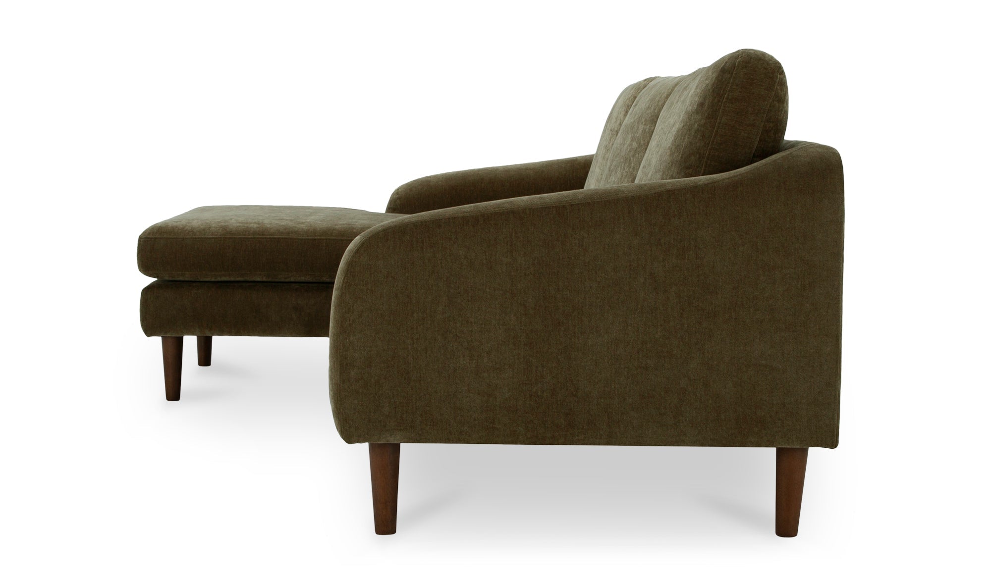 Canapé sectionnel Qarchak | Chaise longue réversible | Tissu recyclé