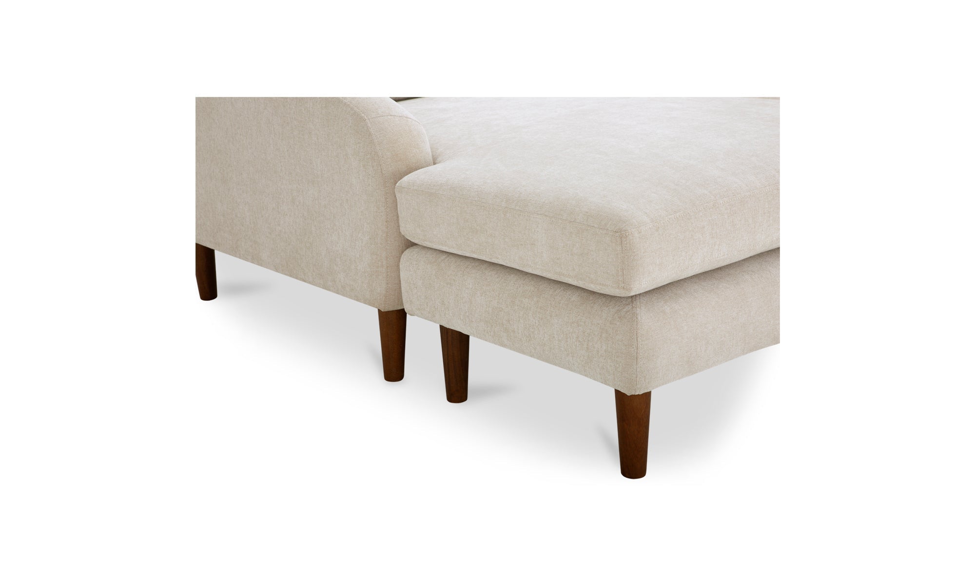 Canapé sectionnel Qarchak | Chaise longue réversible | Tissu recyclé