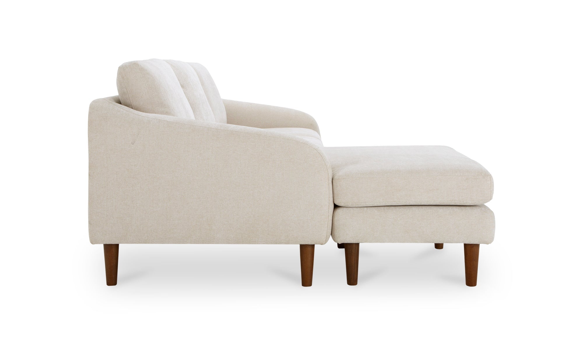 Canapé sectionnel Qarchak | Chaise longue réversible | Tissu recyclé