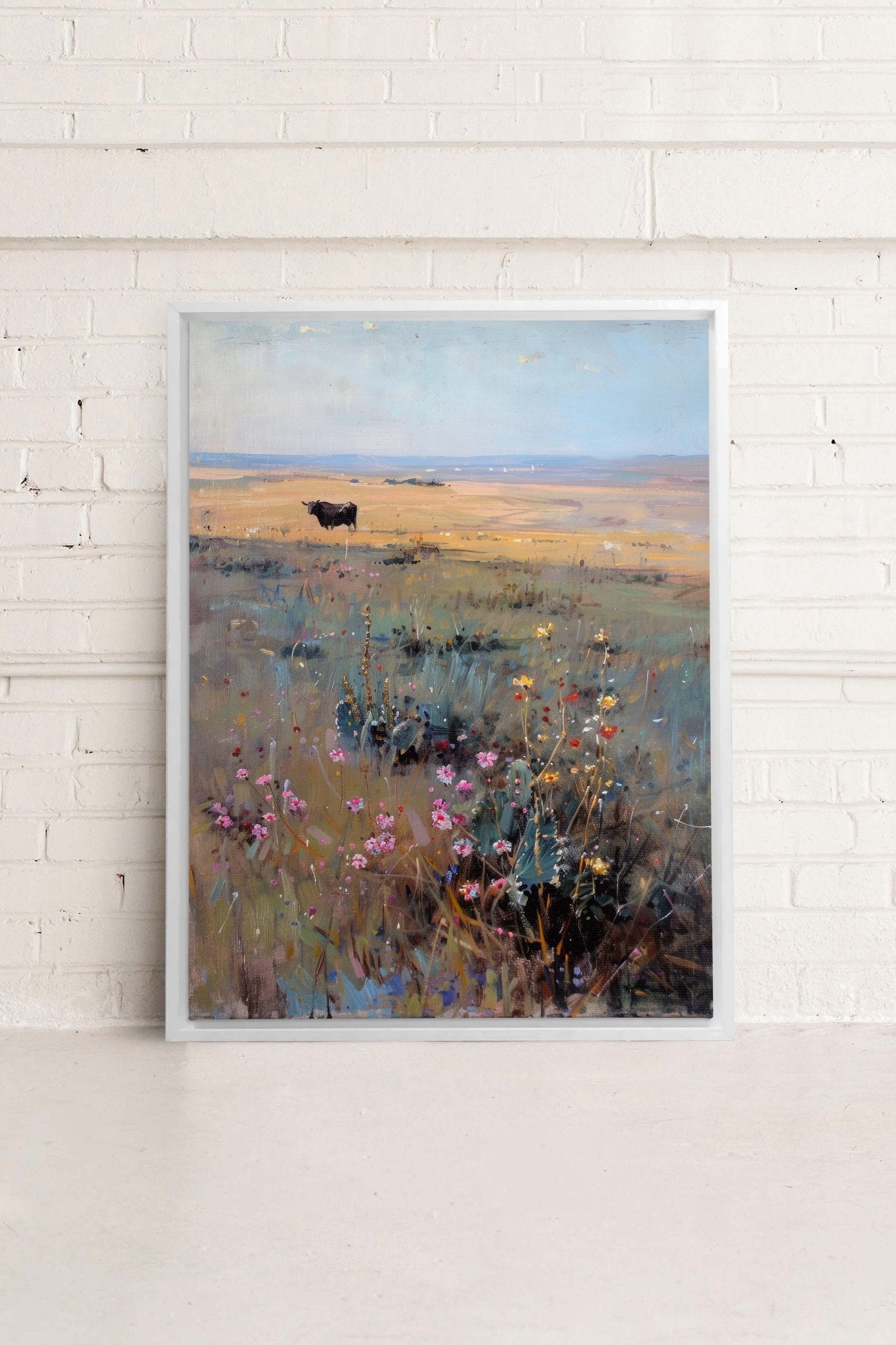 RAINBOW FIELD, Oeuvre sur toile étirée - Les Trouvailles de JustinecanvasOleka Canvas9x12Blanc