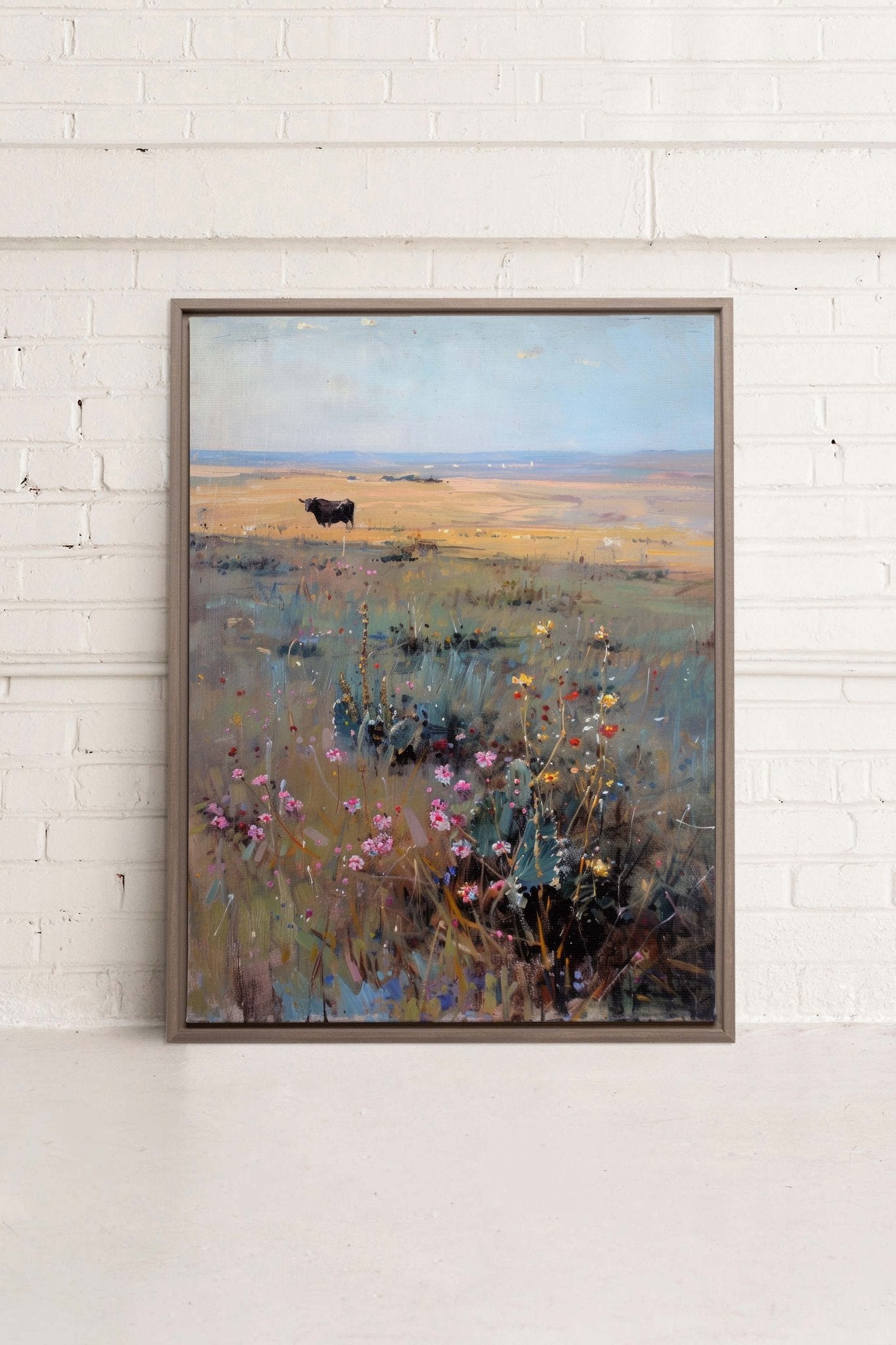 RAINBOW FIELD, Oeuvre sur toile étirée - Les Trouvailles de JustinecanvasOleka Canvas9x12Bois Oak