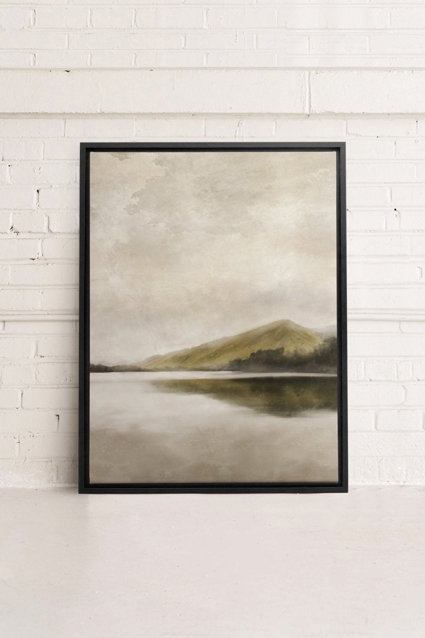 REFLETS, Oeuvre sur toile étirée - Les Trouvailles de JustineDernière chanceOleka Canvas12x16Noir