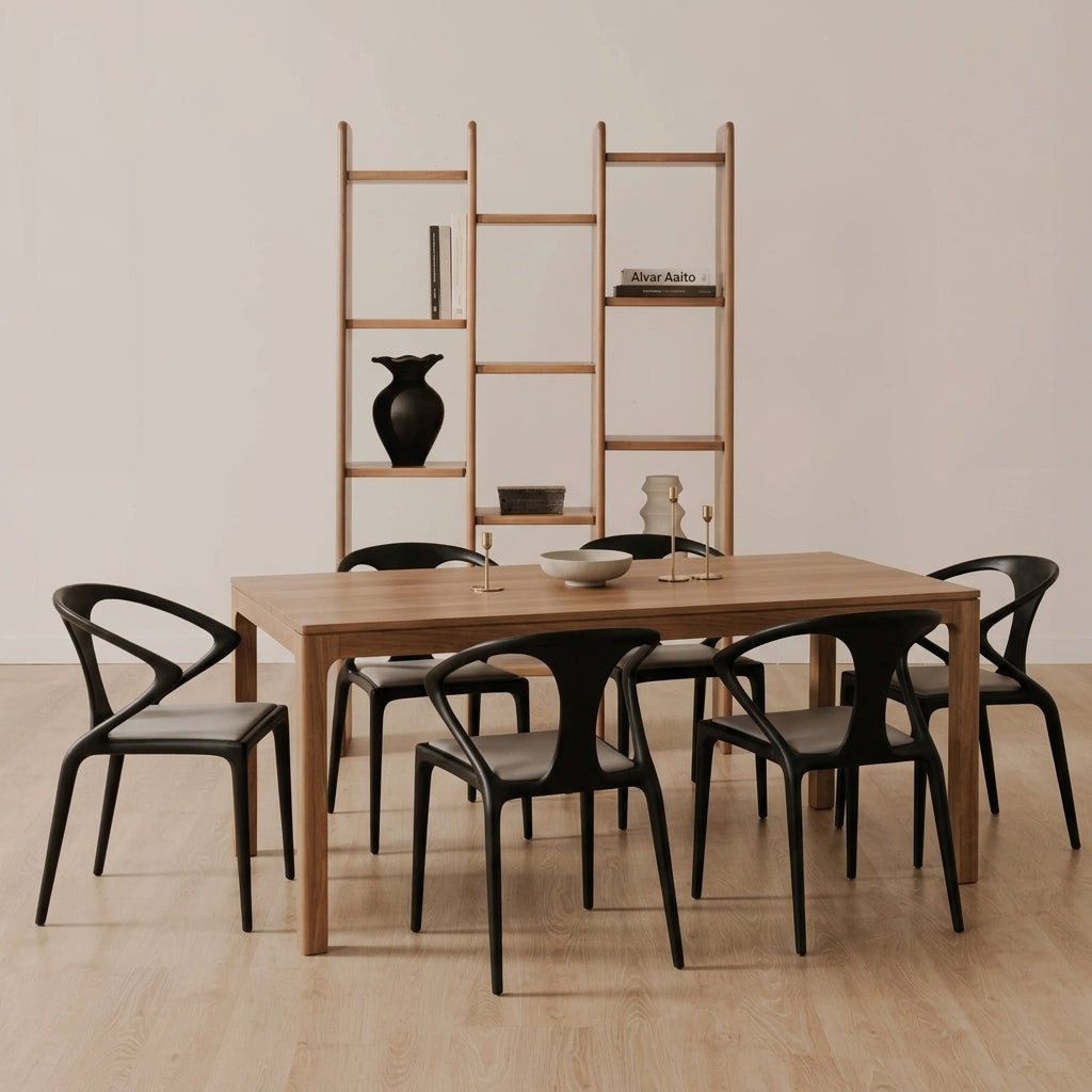 Ensemble de chaises de salle à manger Rimini | Frêne massif noir